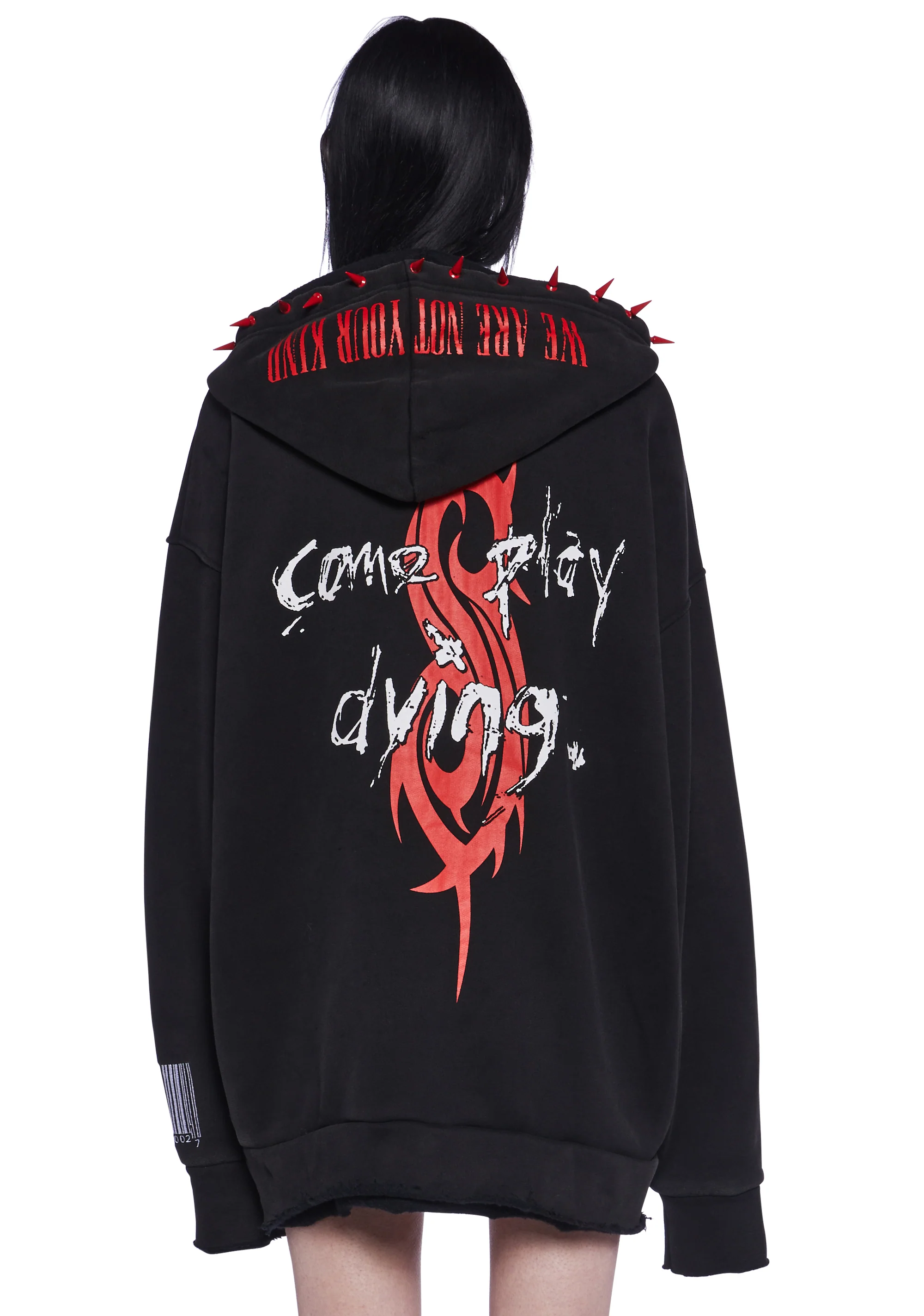 Come Play Dying Graphic Hoodie - Image 4