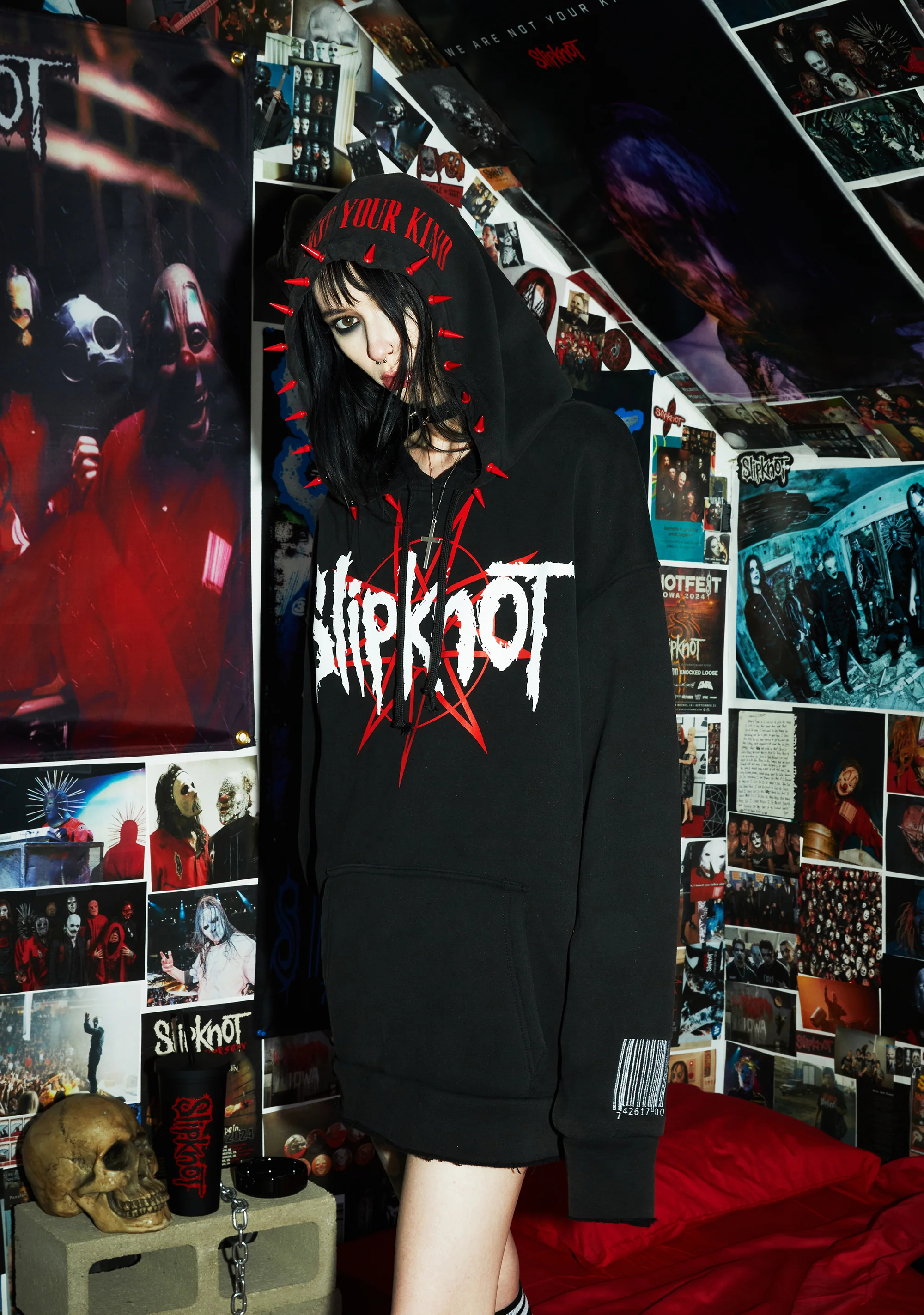 Come Play Dying Graphic Hoodie - Image 9