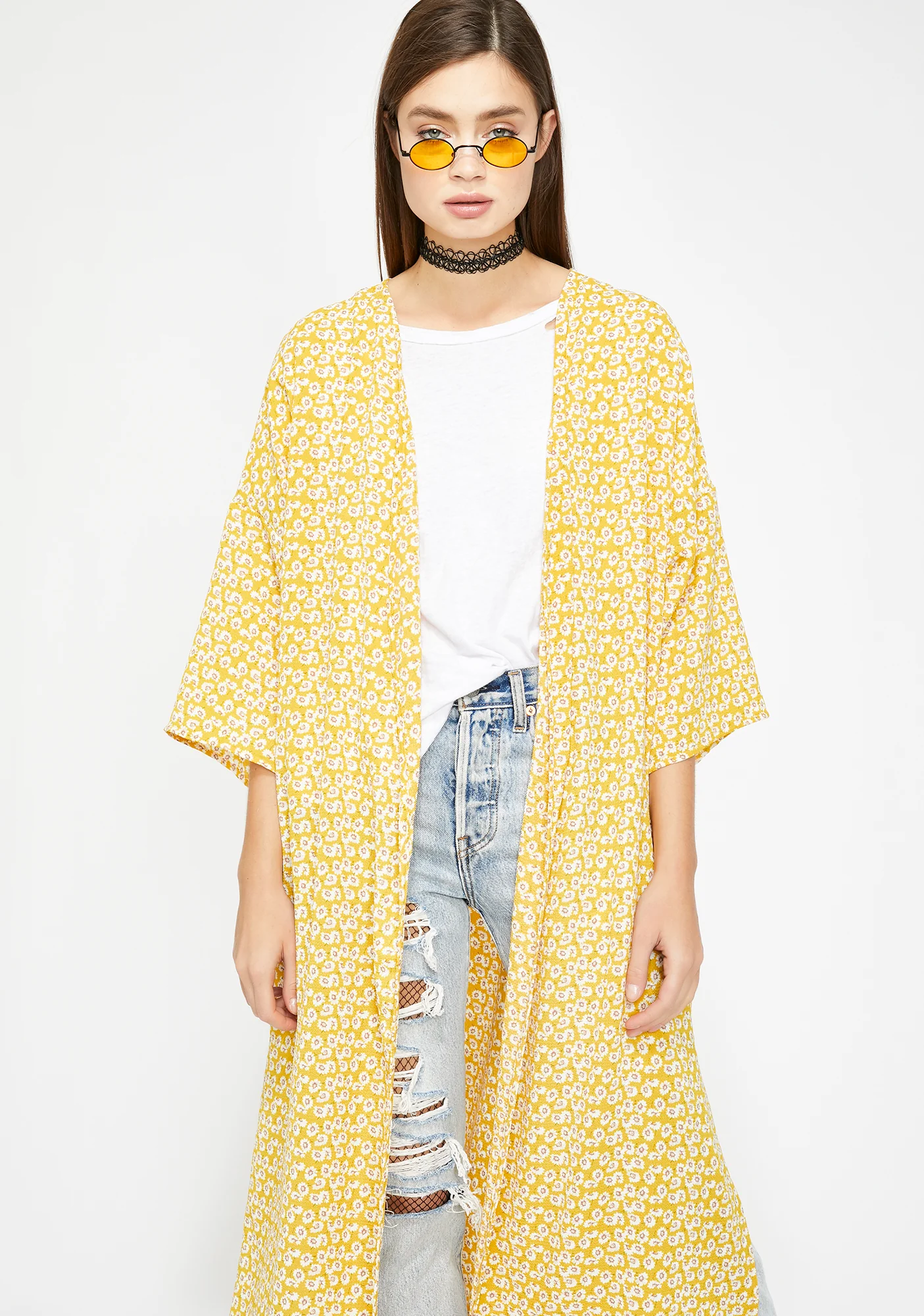 Come Thru Glowin' Floral Kimono - Image 2