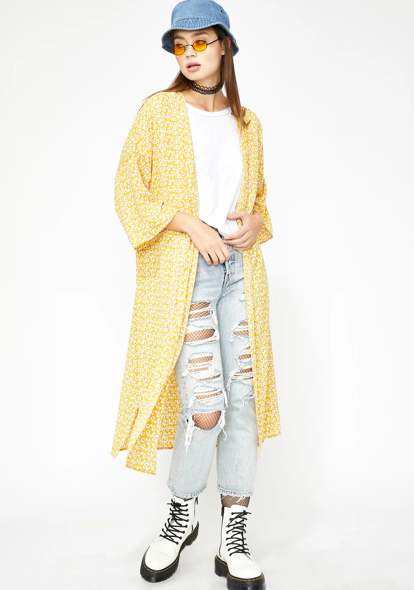 Come Thru Glowin' Floral Kimono - Image 3