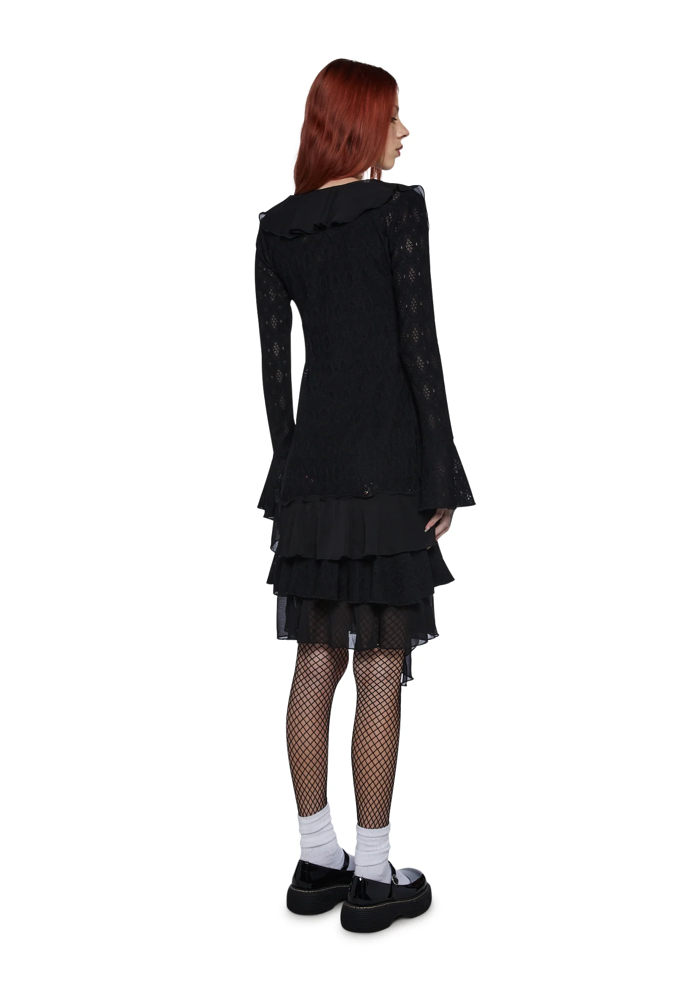 Conspiracy Theories Chiffon Cardigan - Black - Image 4