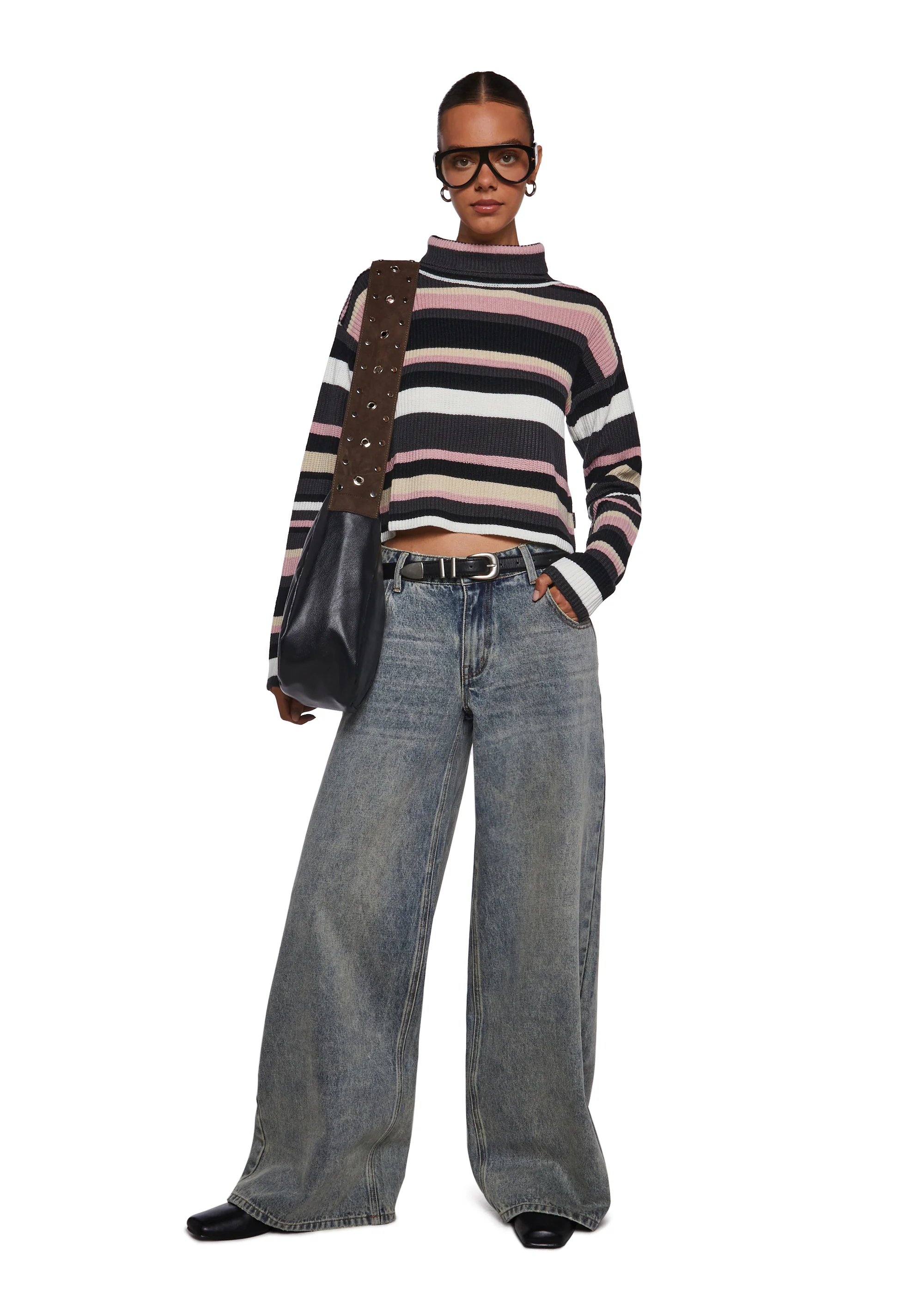 Cool Breeze Turtleneck Sweater - Pink - Image 2