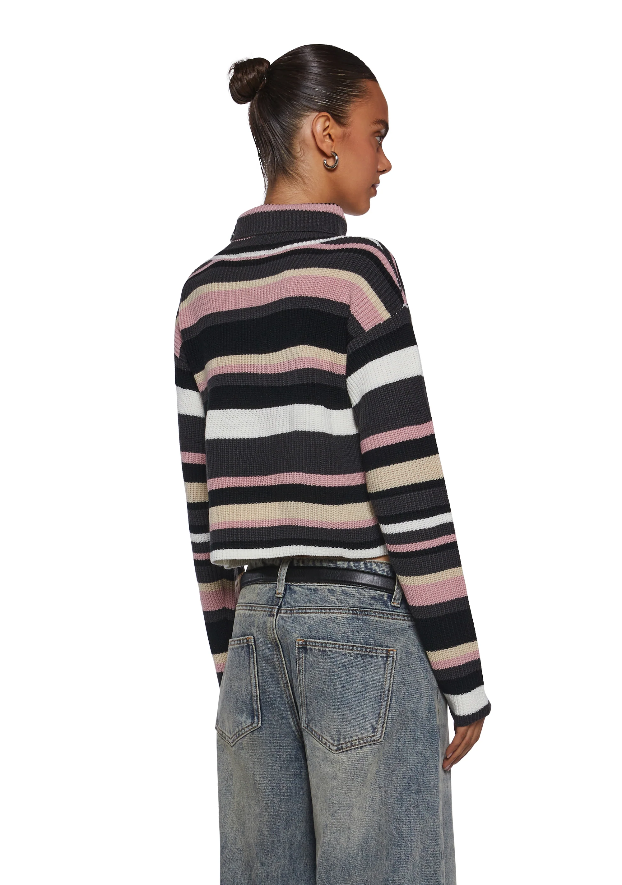 Cool Breeze Turtleneck Sweater - Pink - Image 4