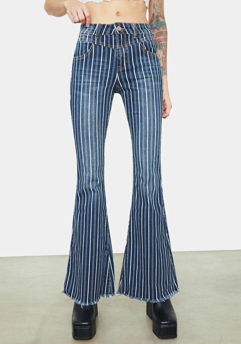 Cop My Style Mid Rise Stretch Flare Jeans - Image 2