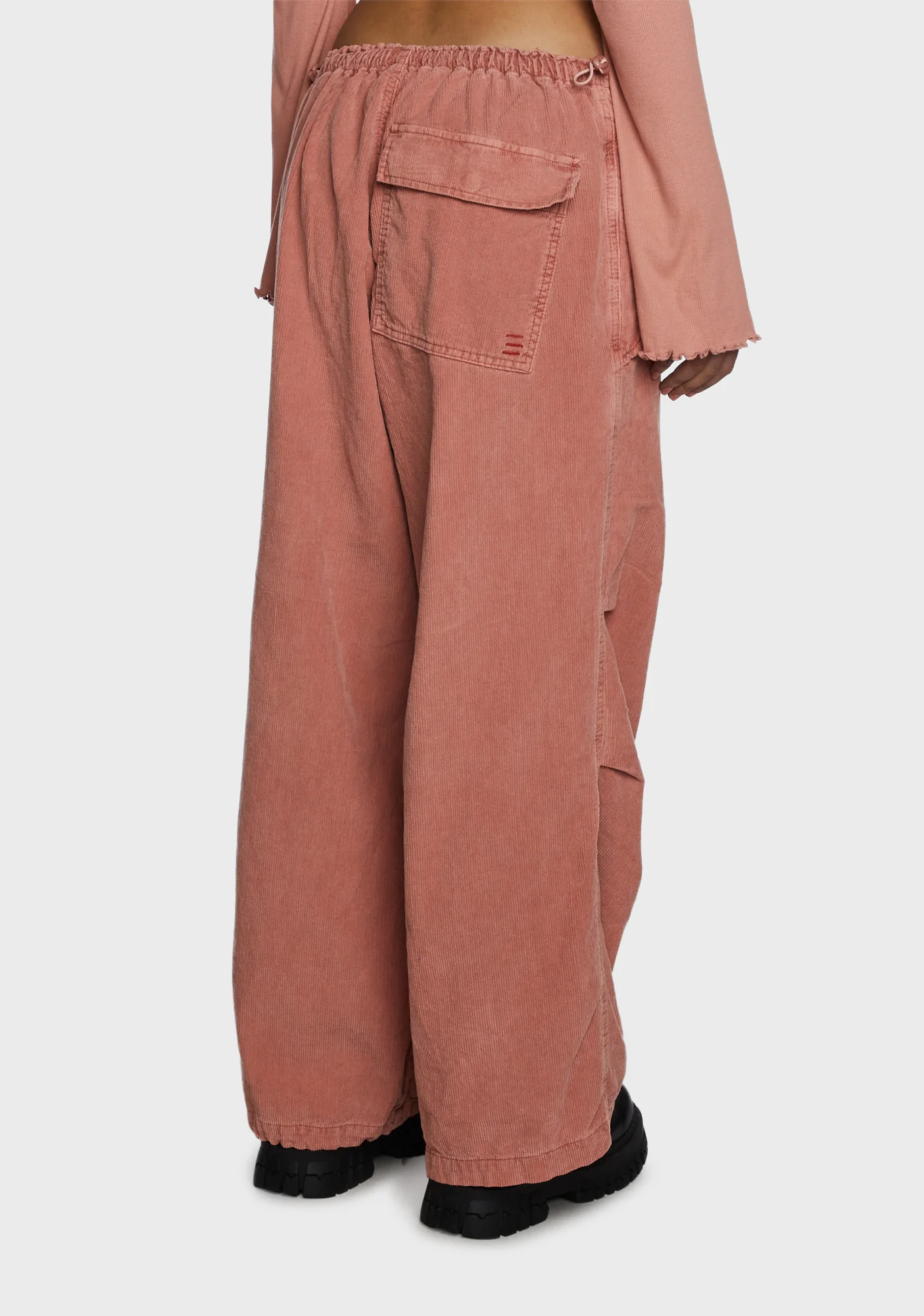 Corduroy Baggy Tech Pants - Image 4