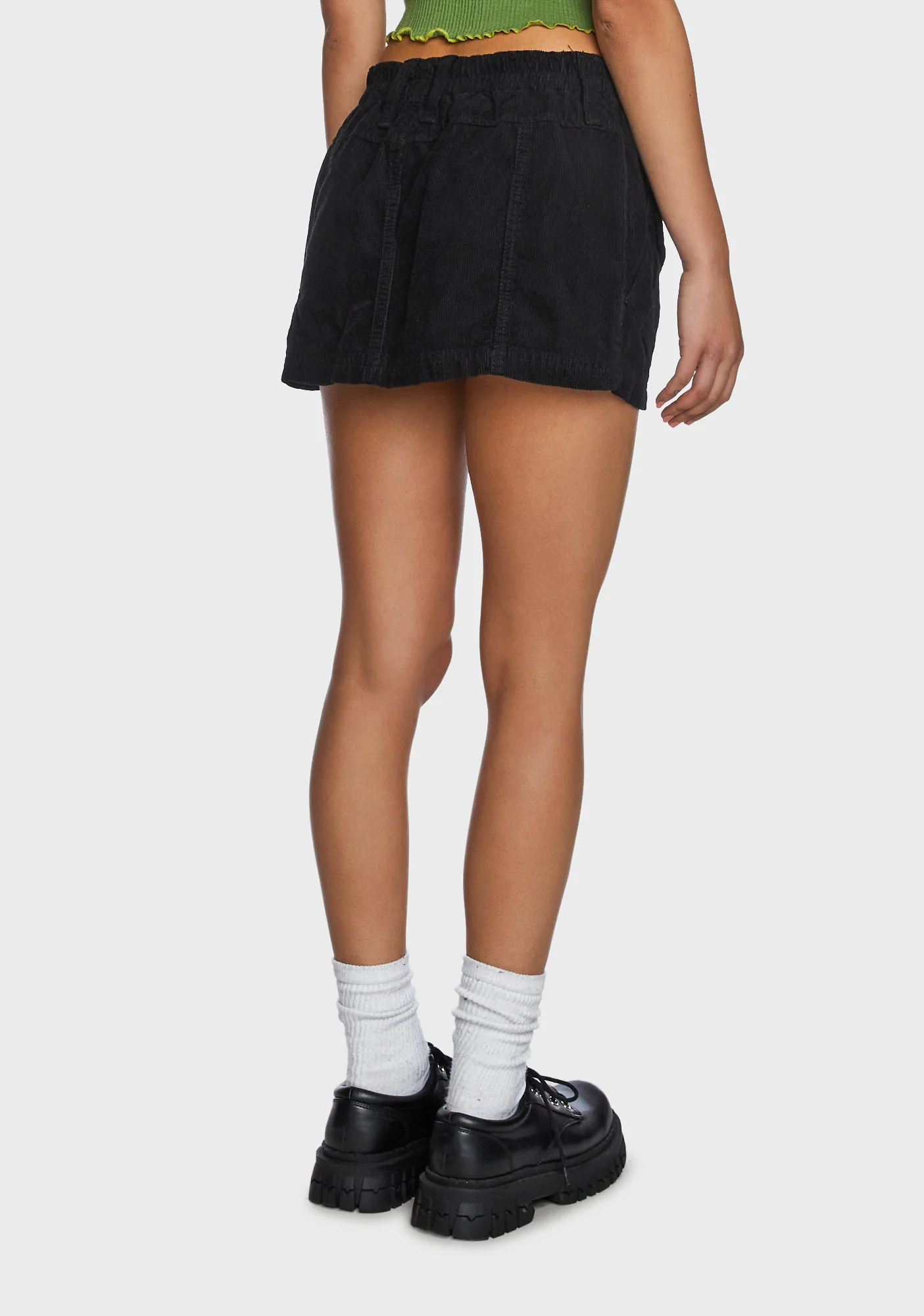 Corduroy Cargo Mini Skirt - Image 4
