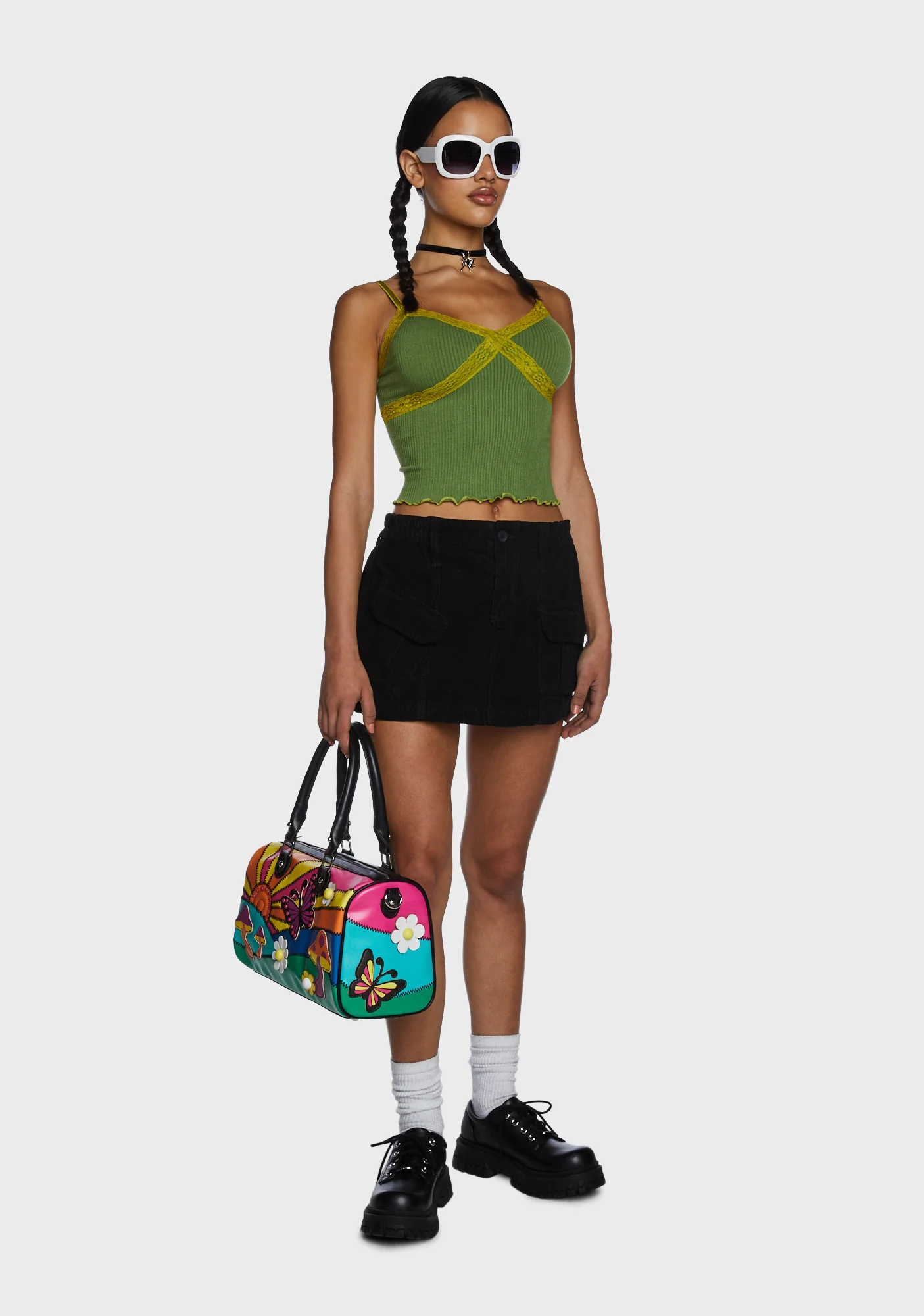 Corduroy Cargo Mini Skirt - Image 5