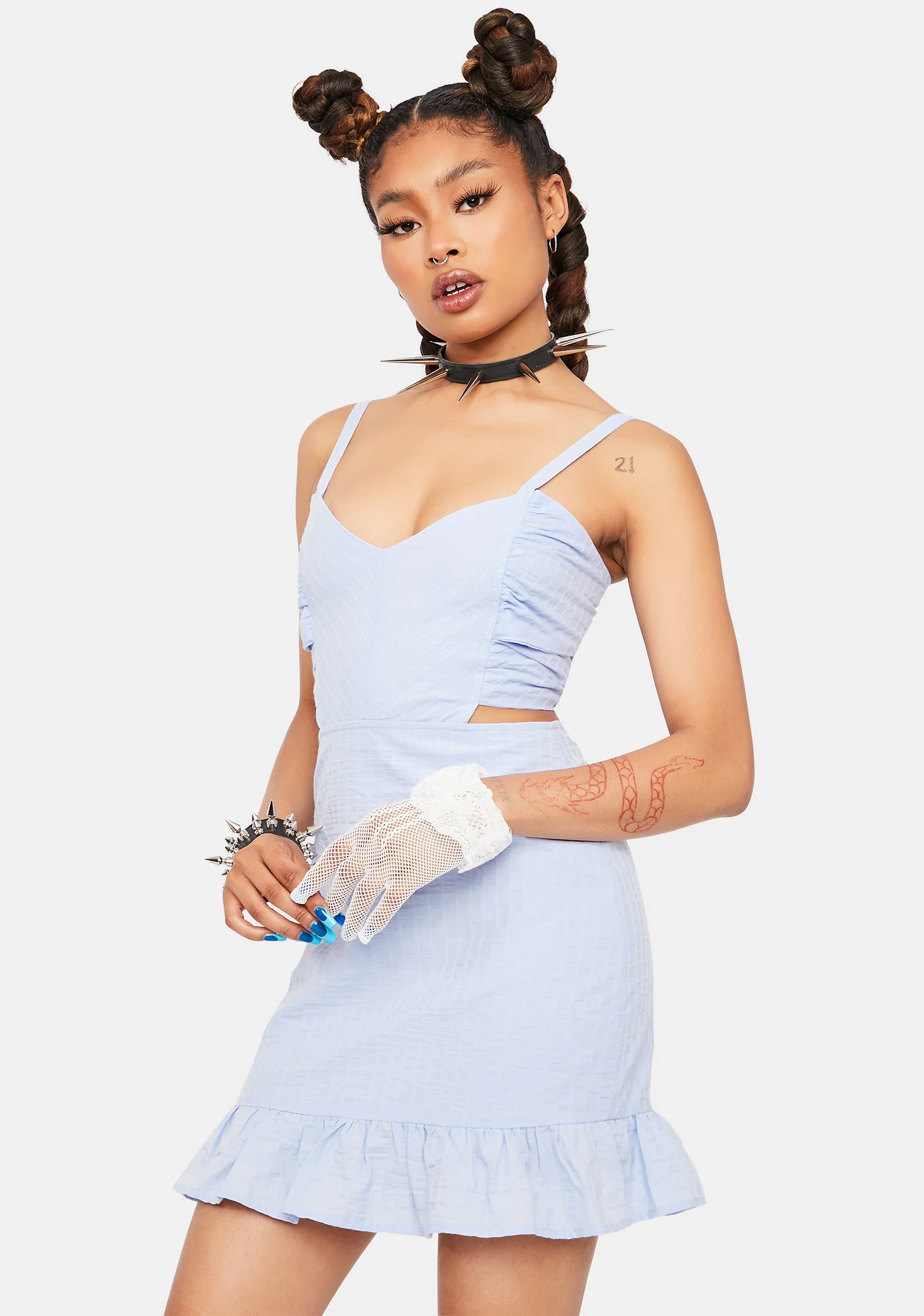 Cornflower You Mean More Mini Dress - Image 2