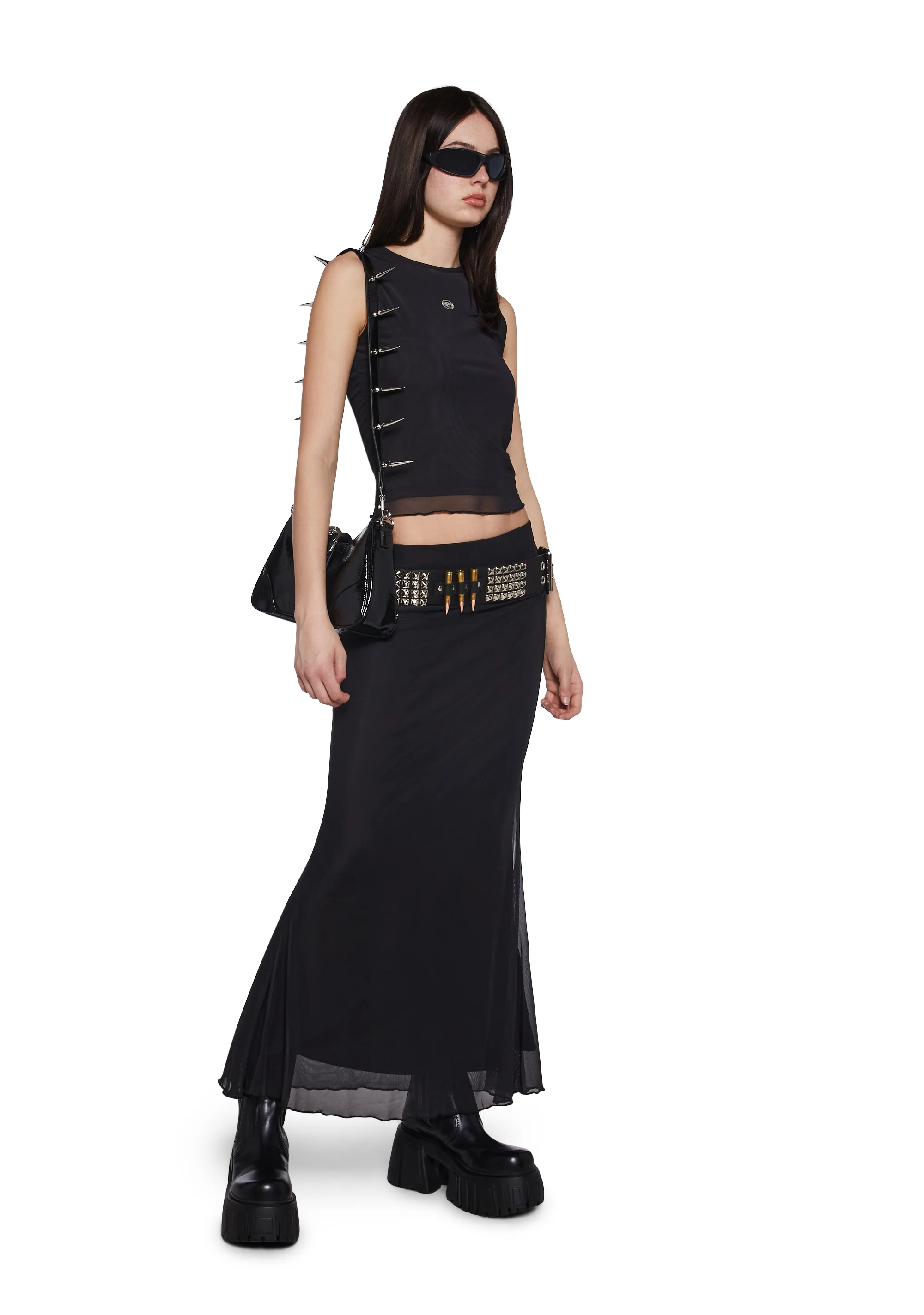 Corset Print Mesh Tank Top - Image 5