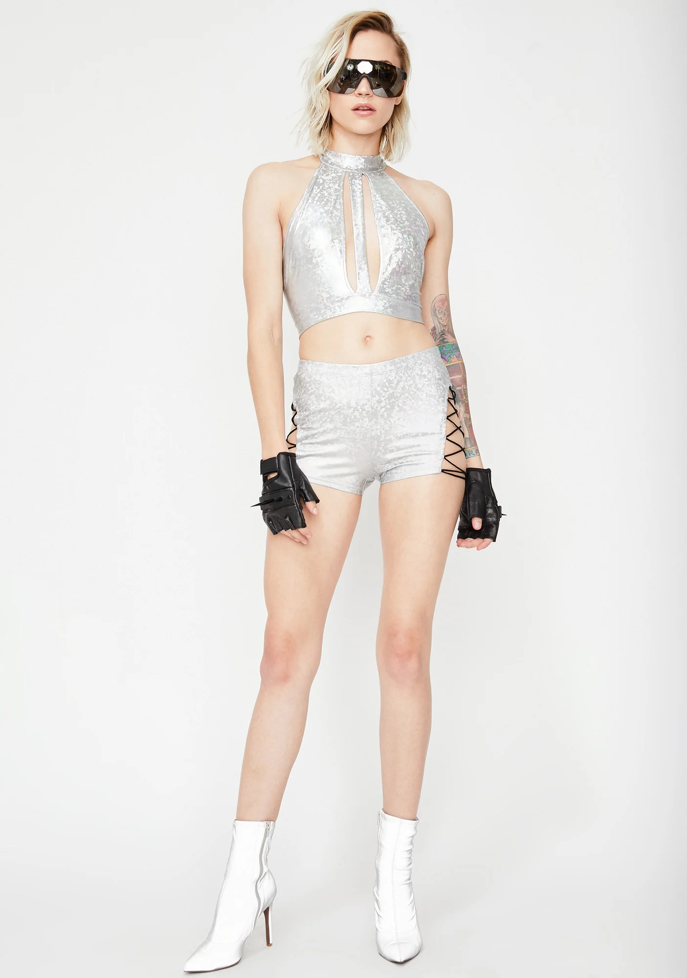 Cosmic Acid Fairy Hologram Shorts - Image 3