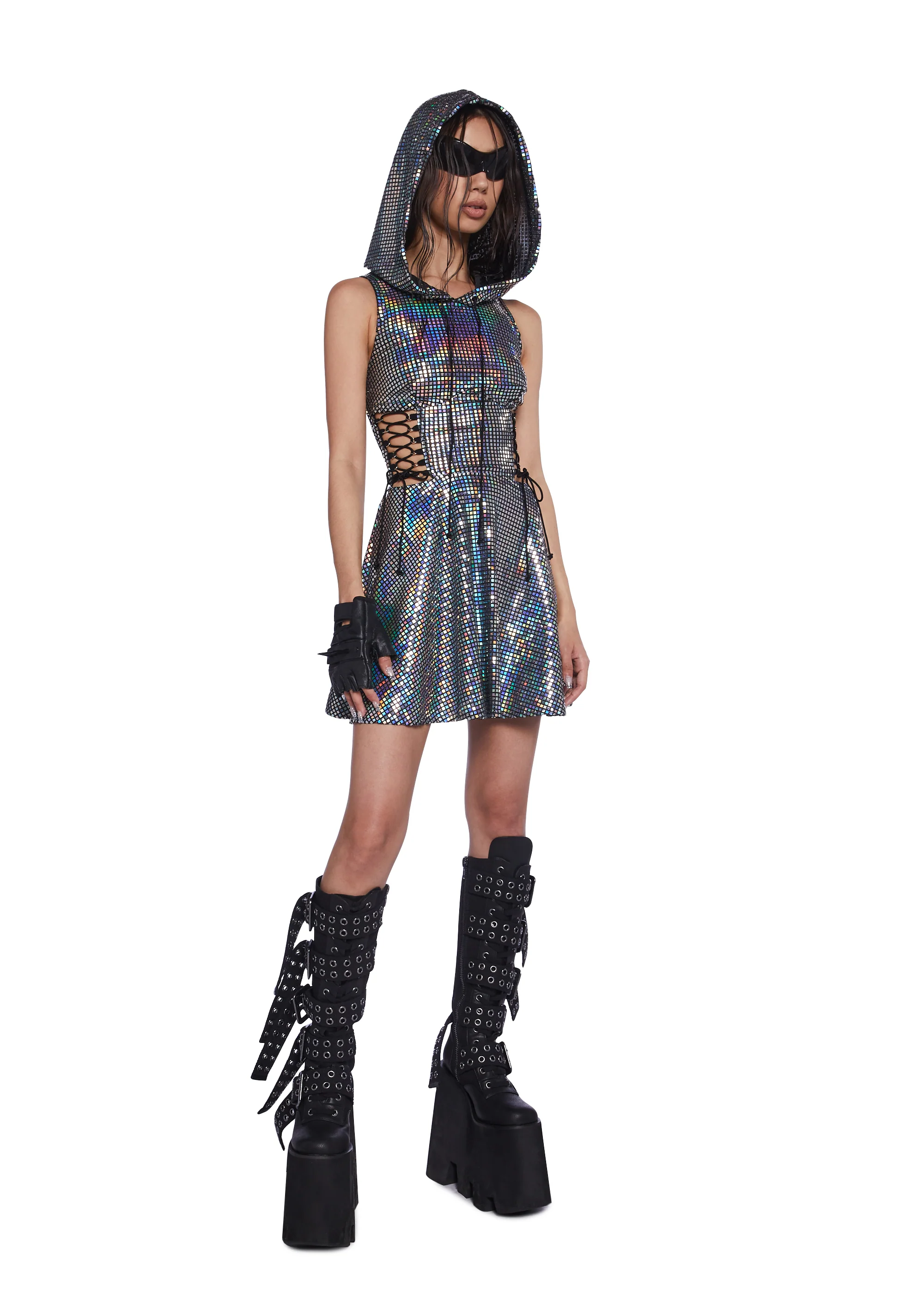 Cosmic Disco Mini Dress - Image 3