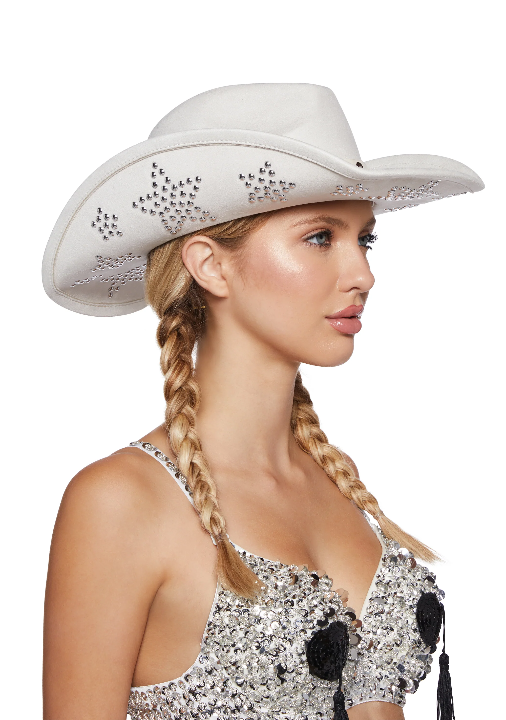 Cosmic Maven Cowboy Hat - White - Image 2