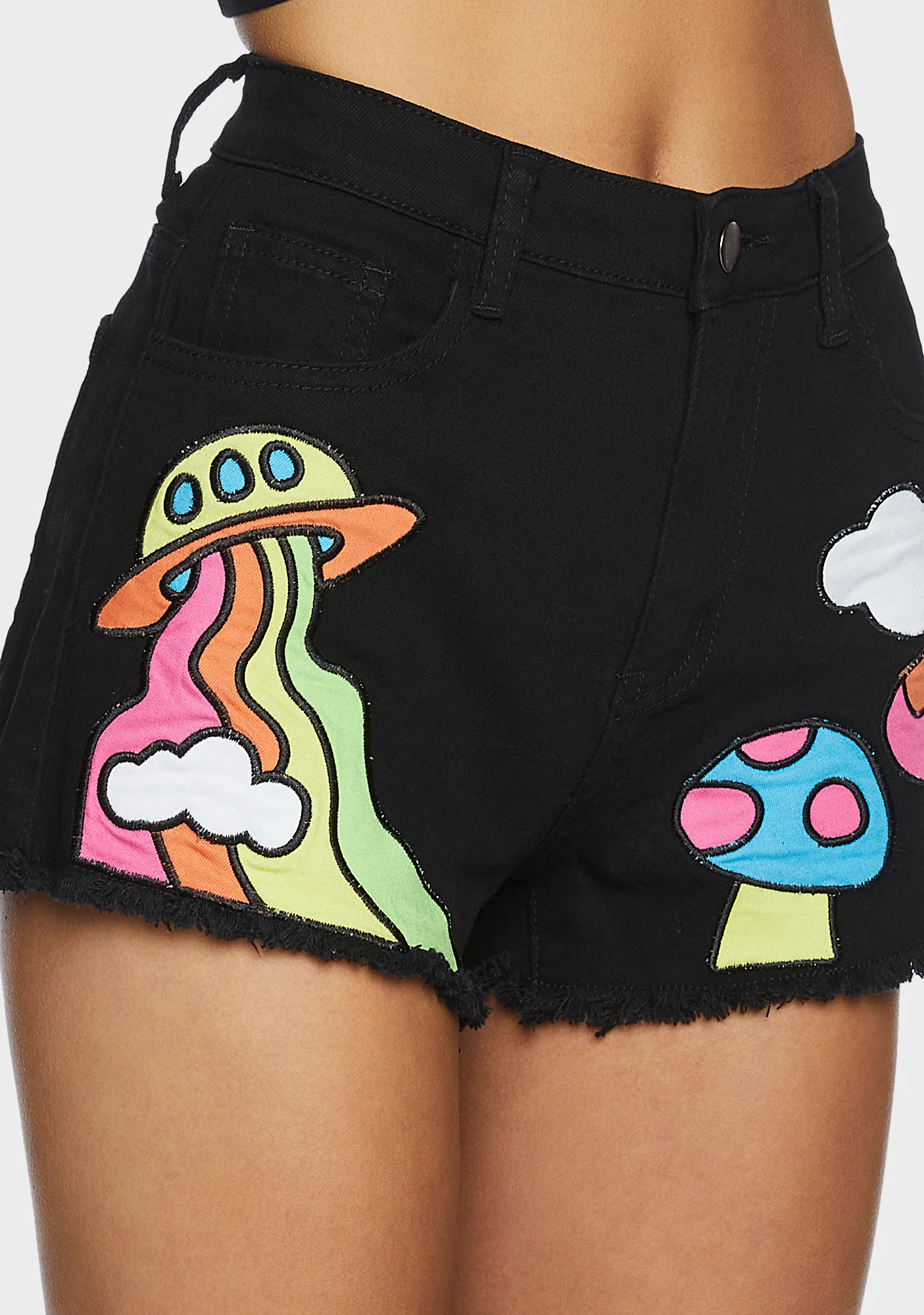 Cosmic Scene Applique Shorts - Image 2