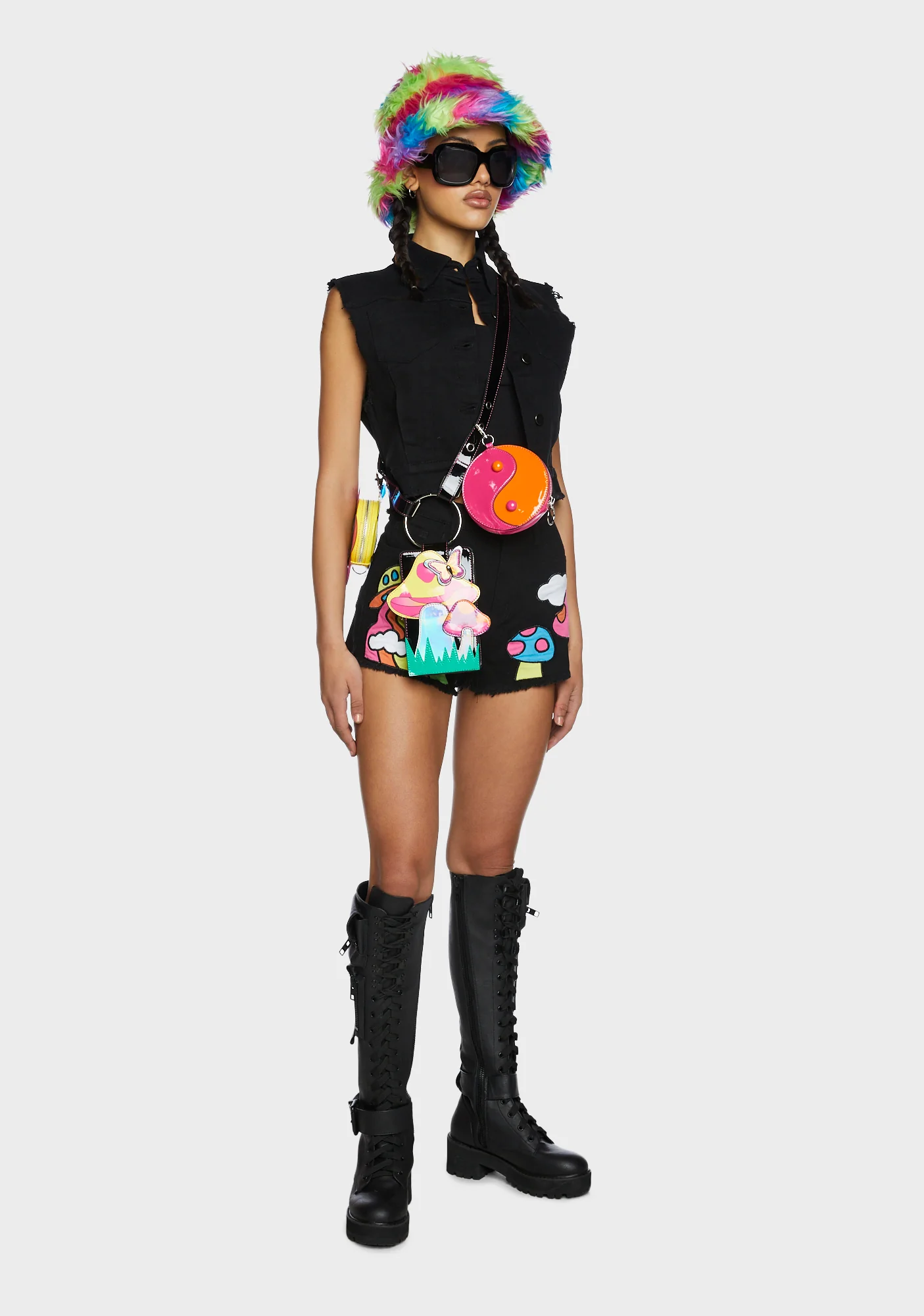 Cosmic Scene Applique Shorts - Image 5