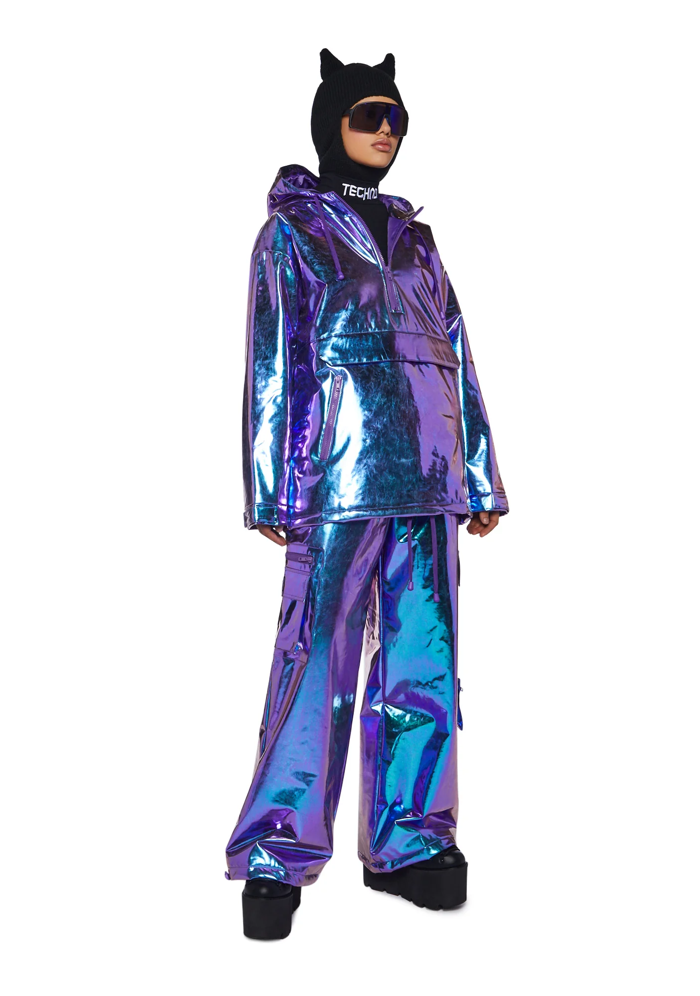 Cosmic Snowboarder Metallic Pullover - Image 6
