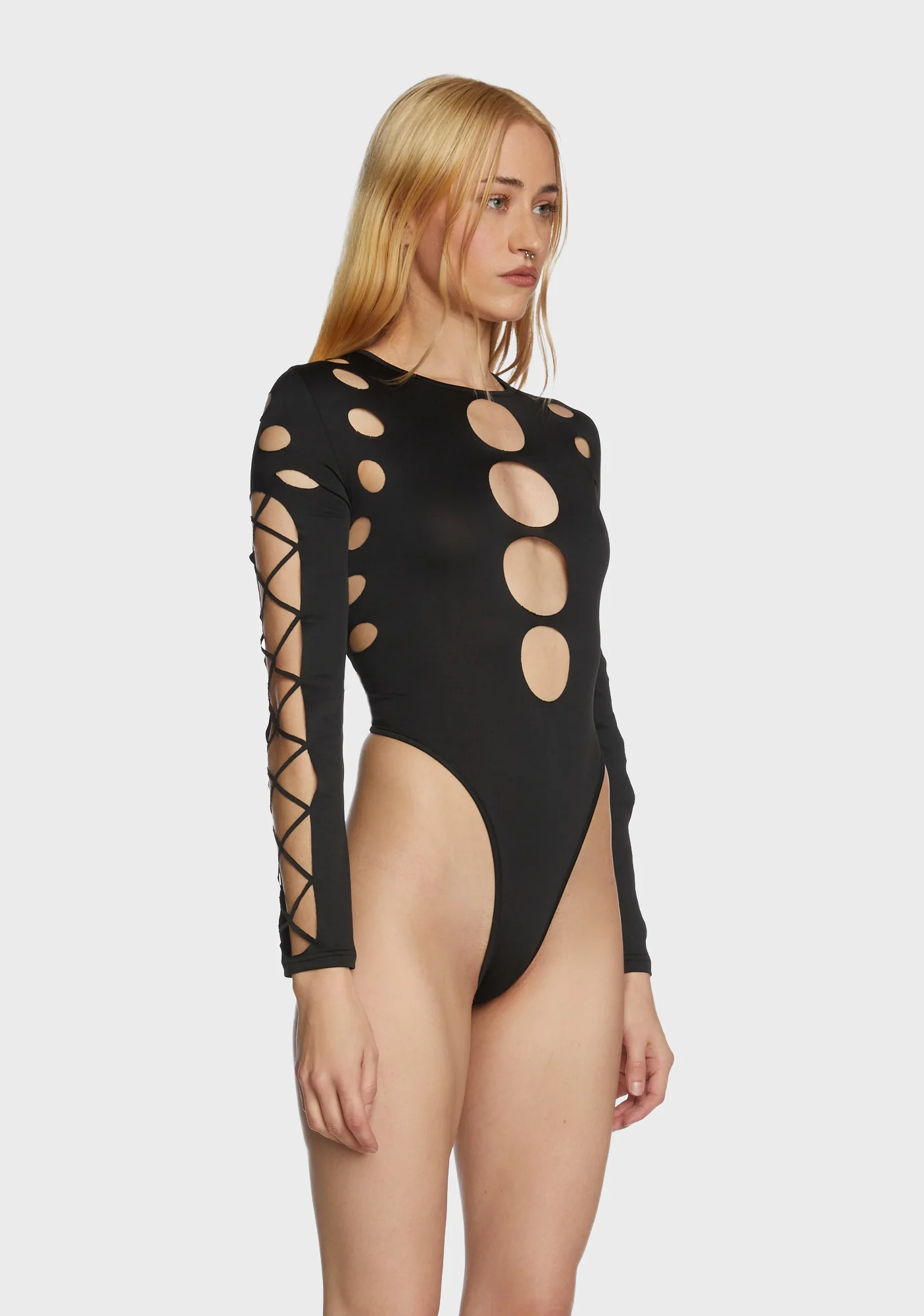 Cosmic Void Cut Out Bodysuit - Image 4