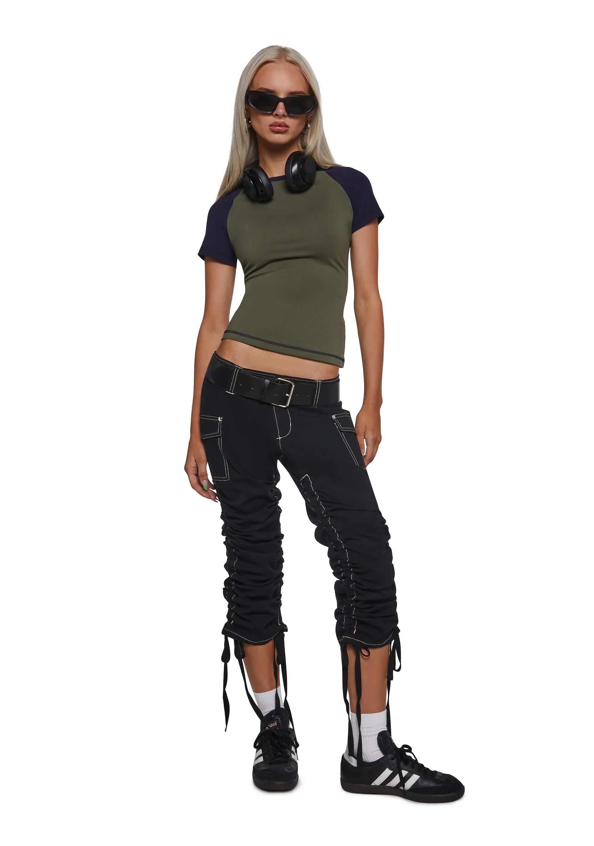 Texting Back Low Rise Pants - Image 2