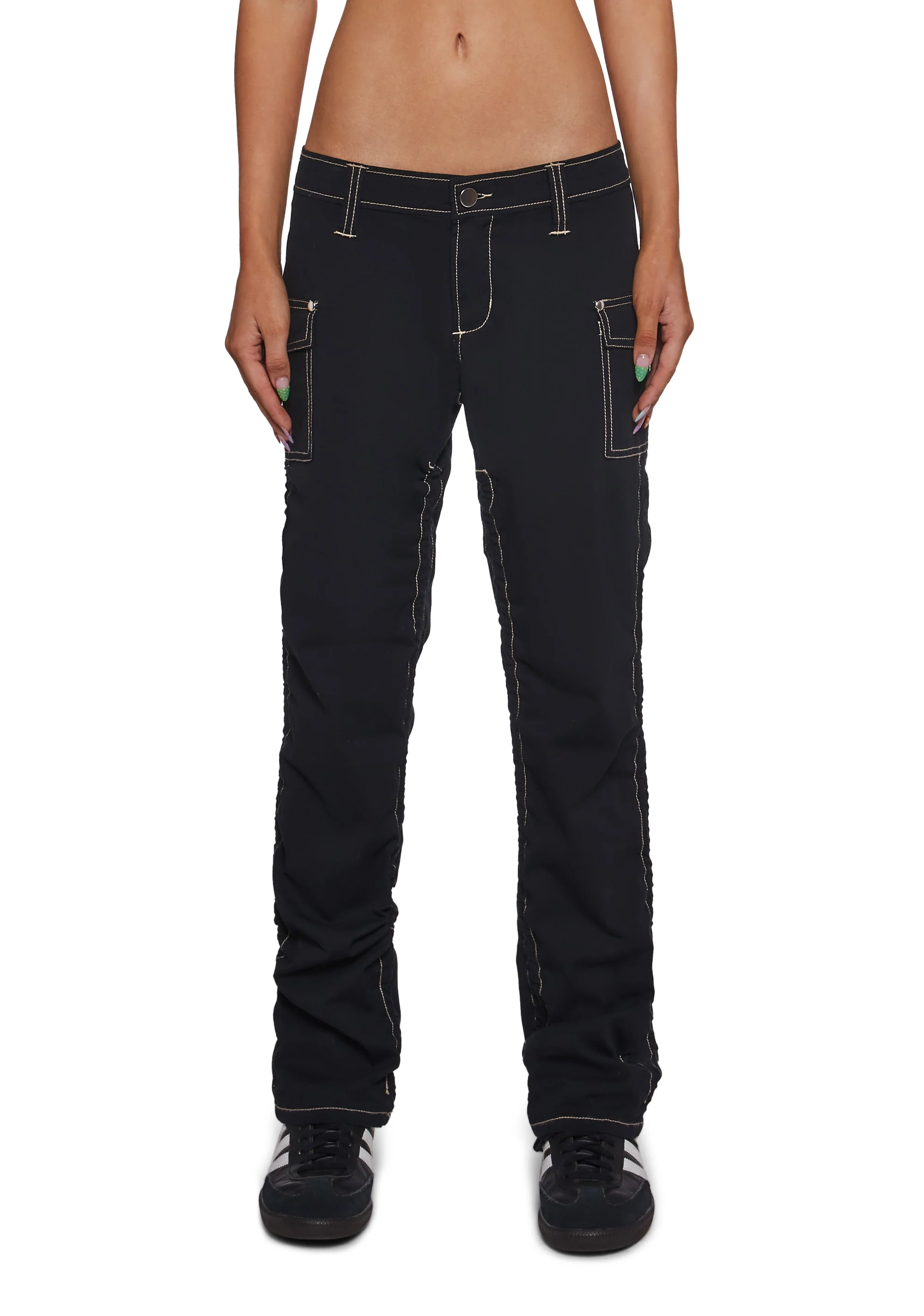 Texting Back Low Rise Pants - Image 5