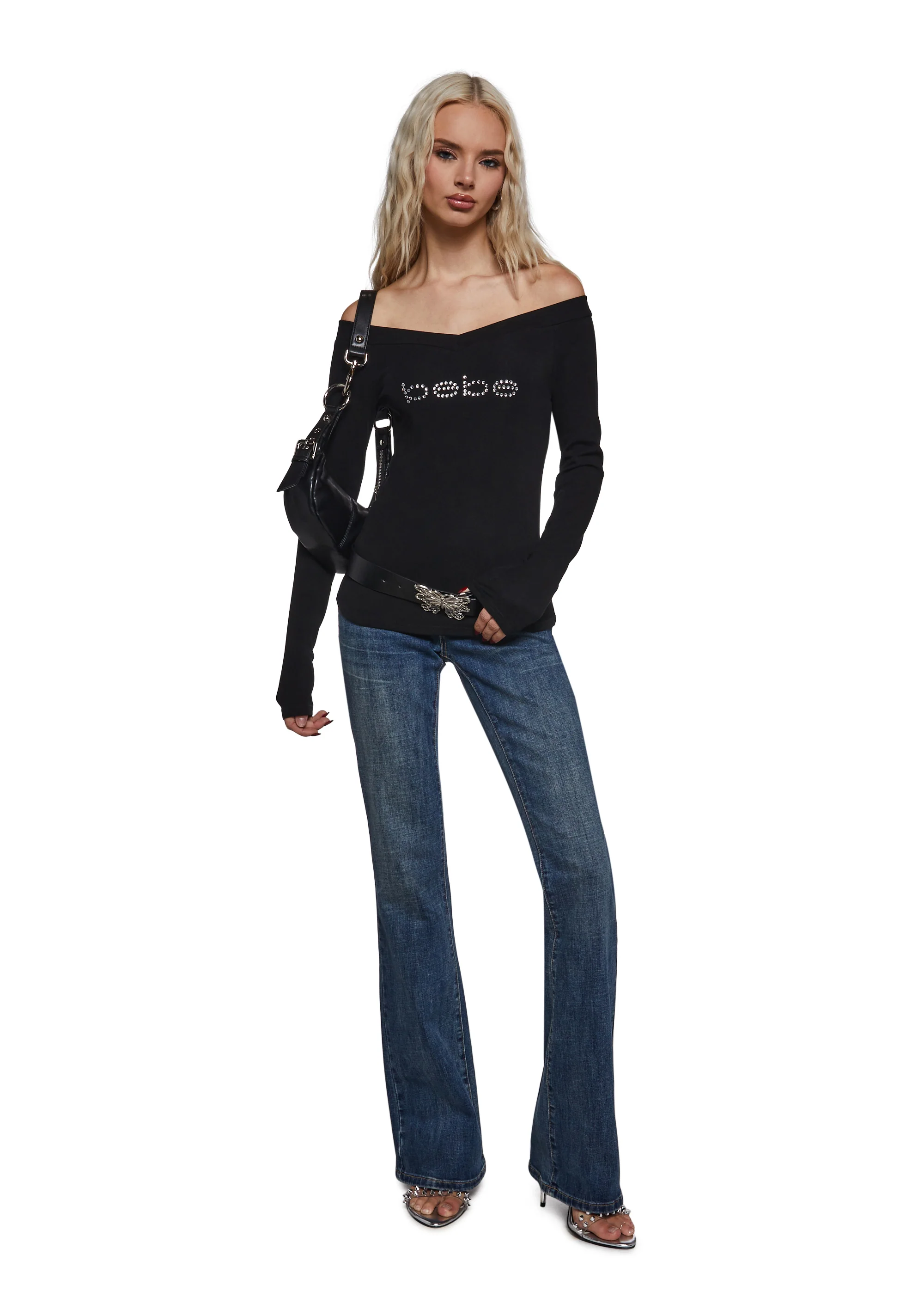 Logo Off The Shoulder Top - Image 2