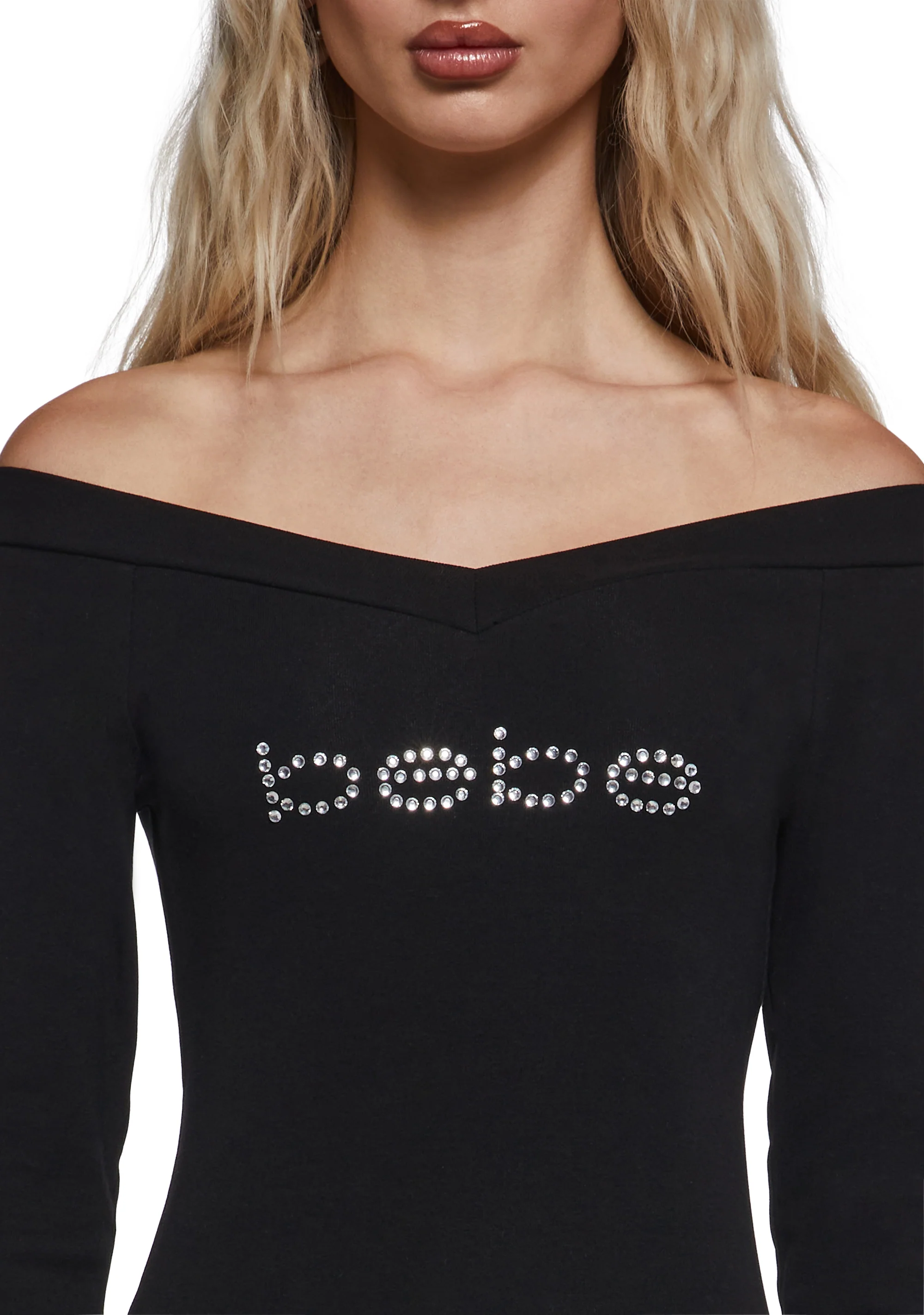 Logo Off The Shoulder Top - Image 3