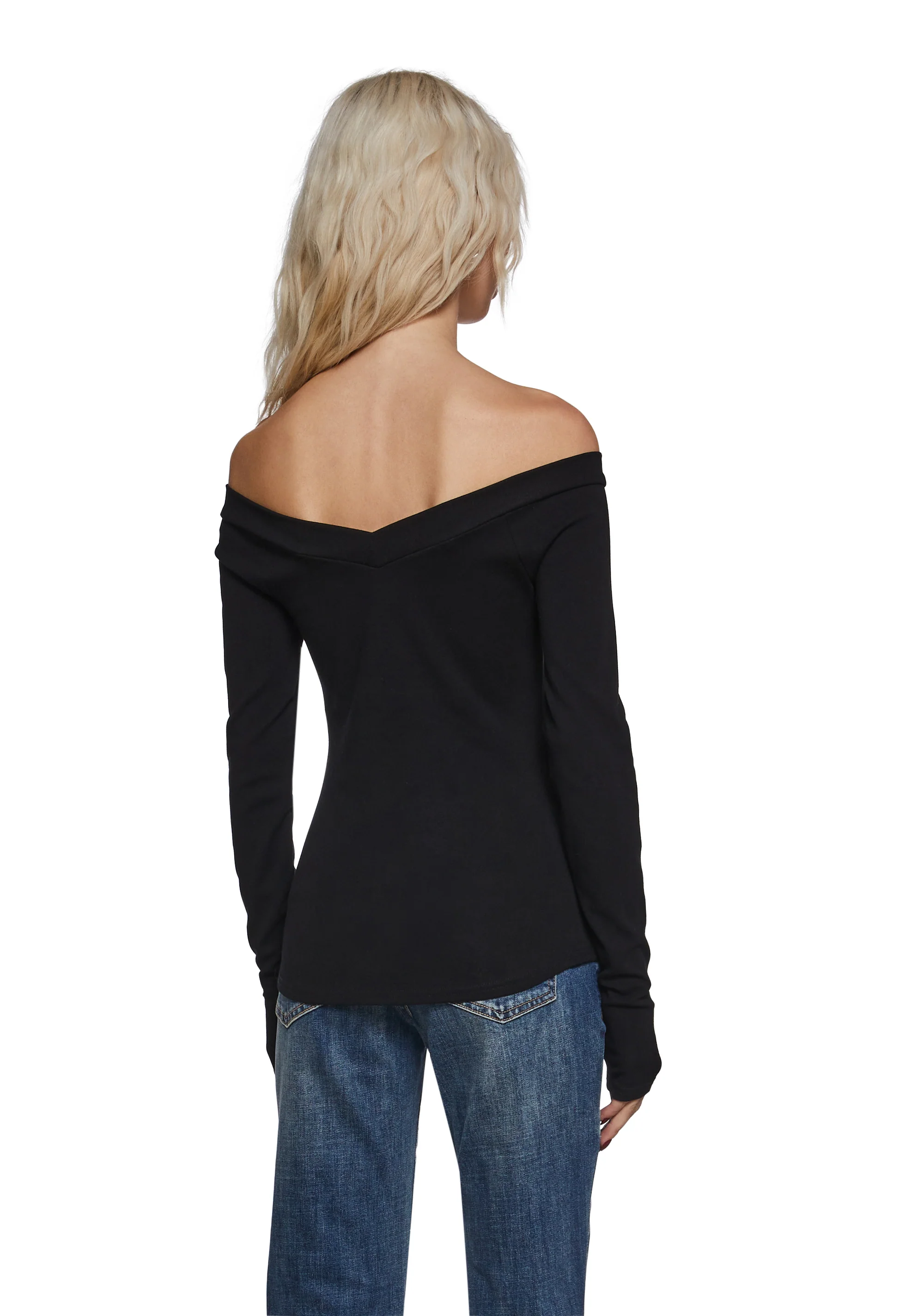 Logo Off The Shoulder Top - Image 5