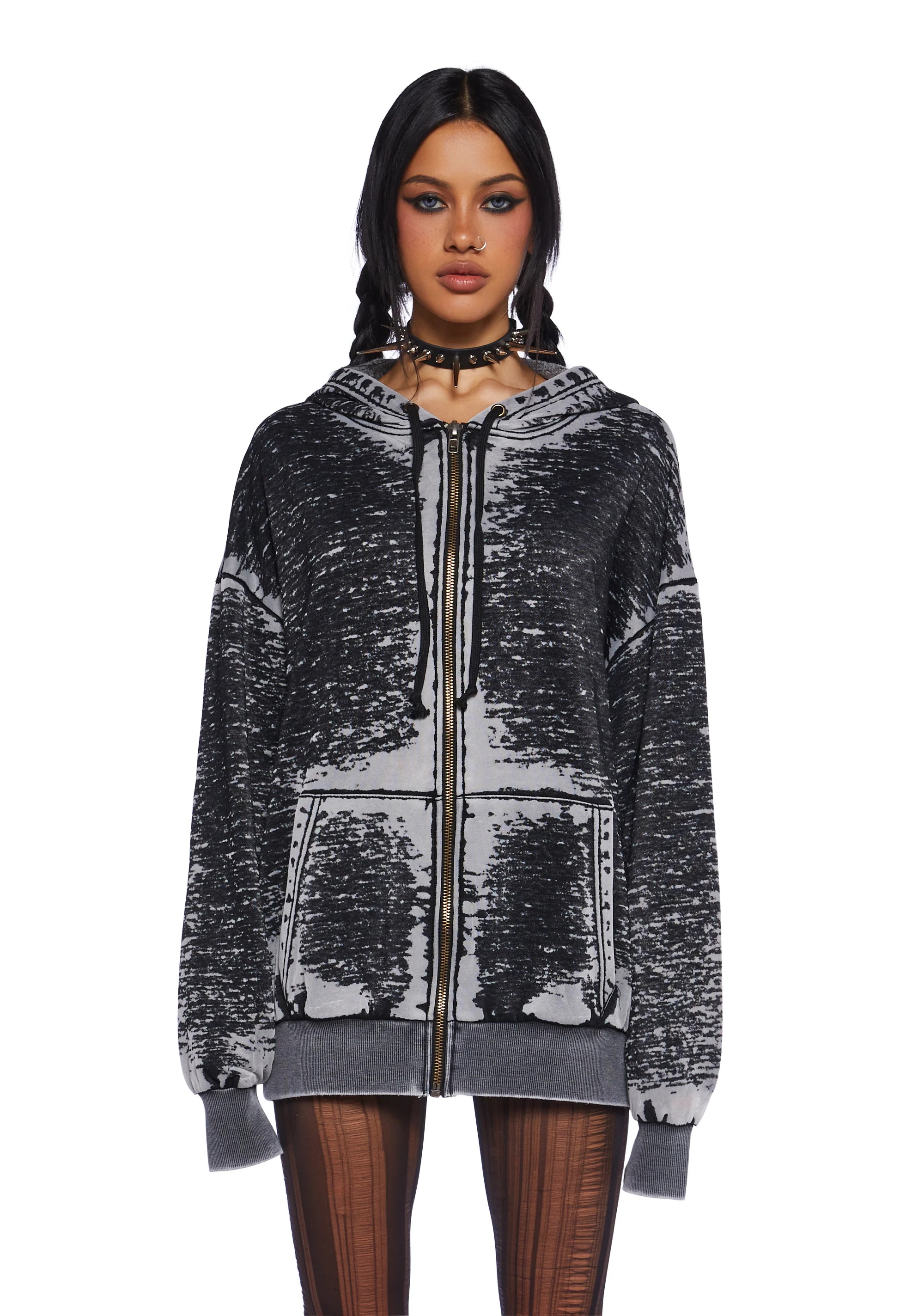 Couldn’t Care Less Zip-Up Hoodie - Image 3