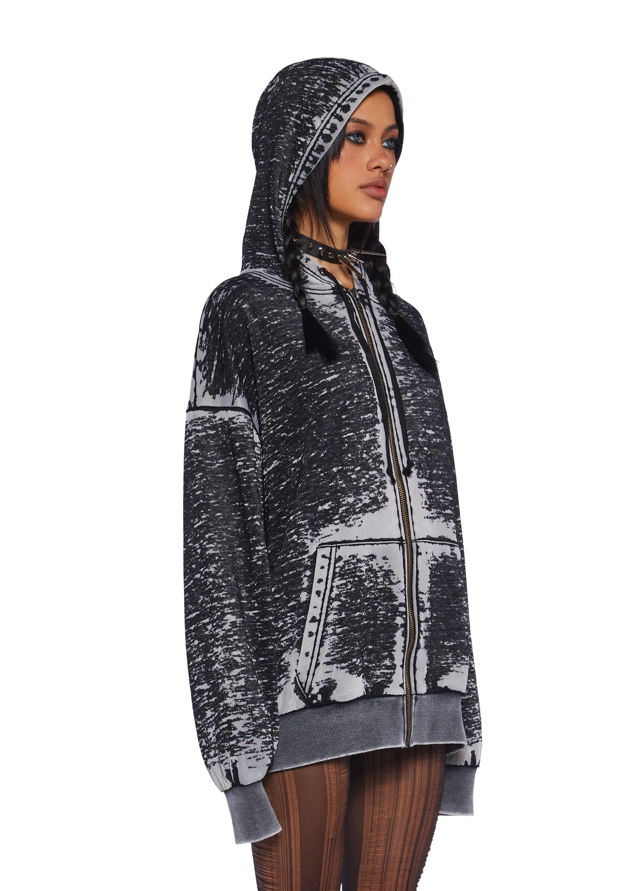Couldn’t Care Less Zip-Up Hoodie - Image 4