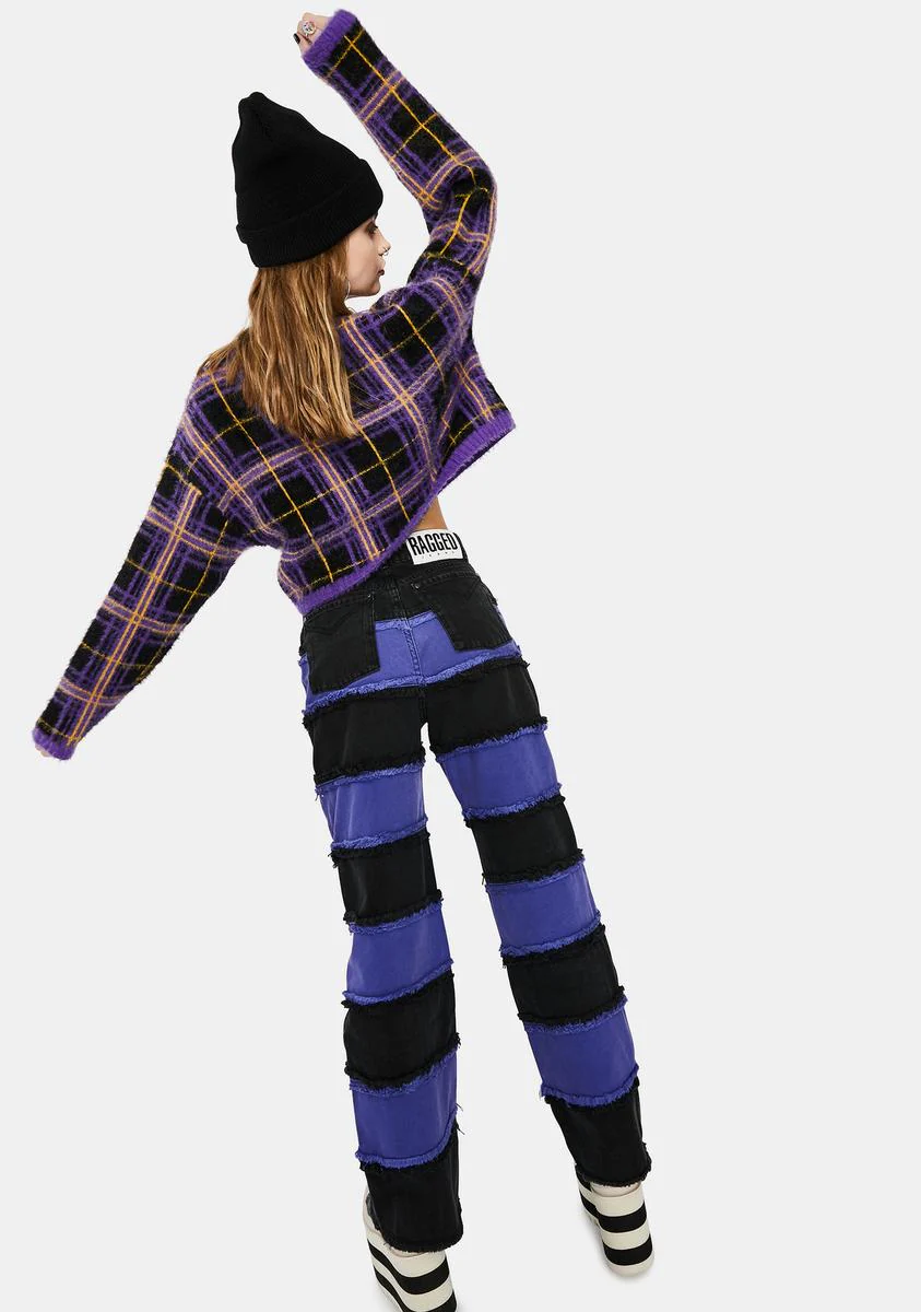 Country Fuzzy V-Neck Sweater - Image 4