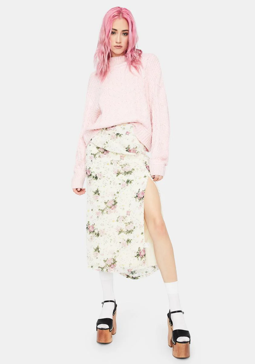 Countryside Escape Floral Midi Skirt - Image 2