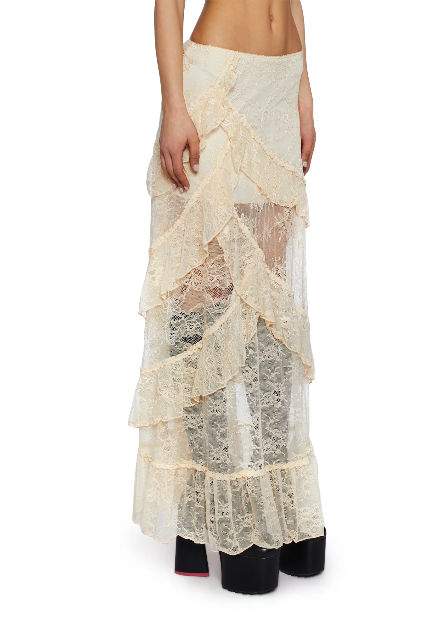 Courtship Romance Lace Maxi Skirt - Image 3