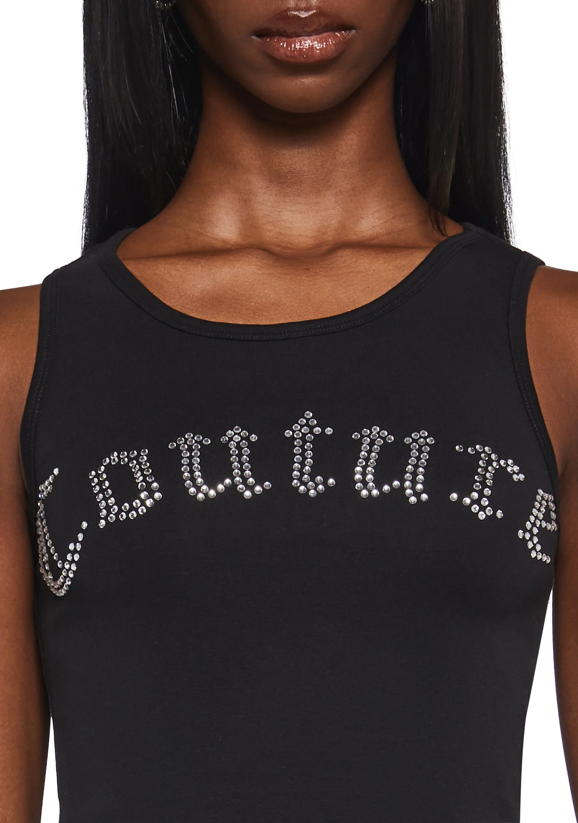 Big Bling Couture Tank Top - Black - Image 5