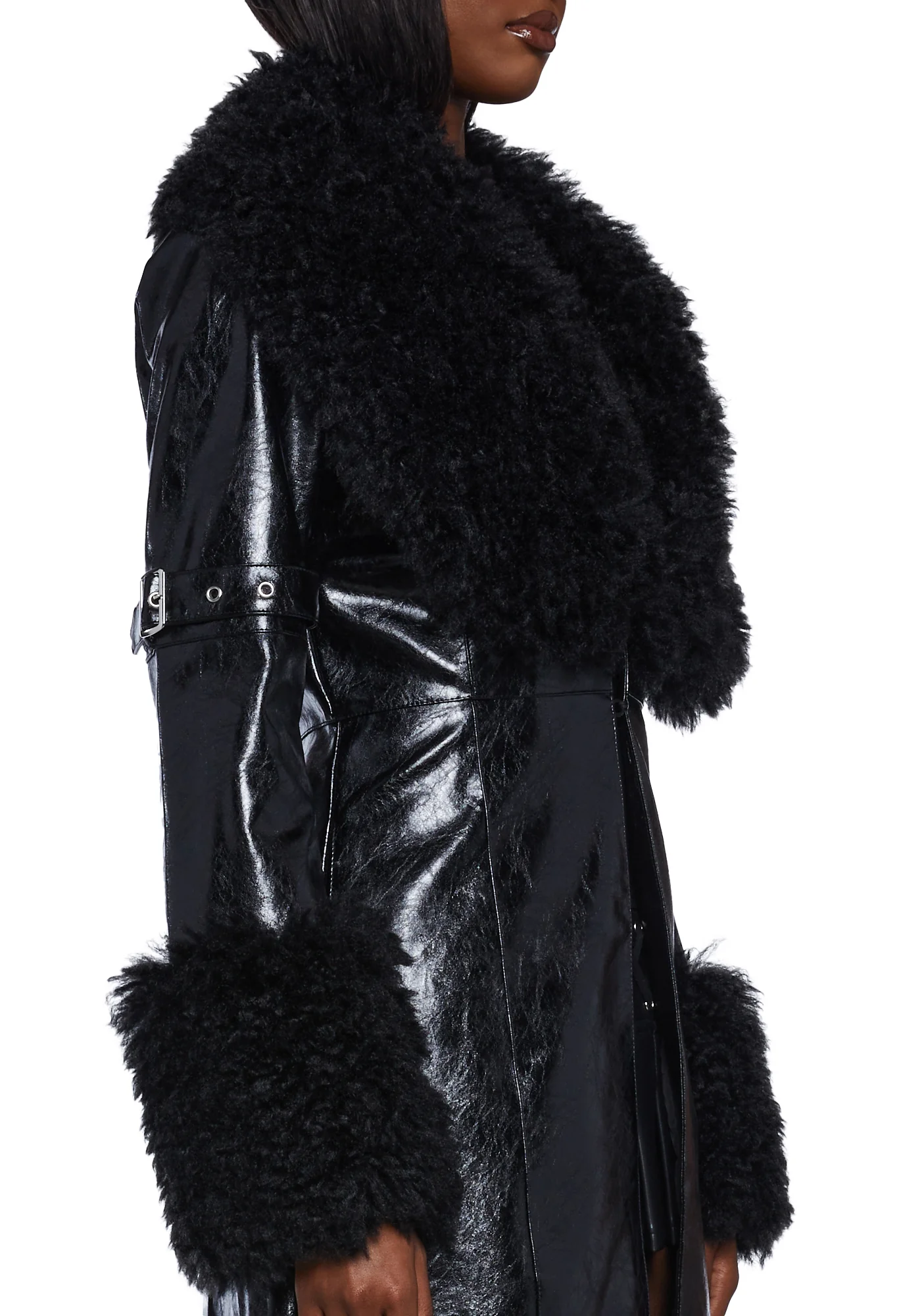 Covet Moto Trench Coat - Image 2