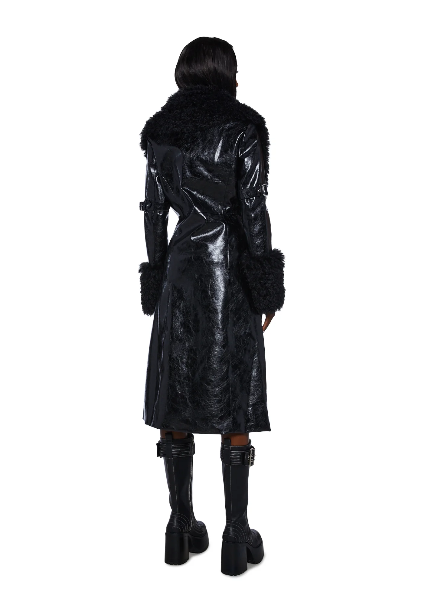 Covet Moto Trench Coat - Image 4