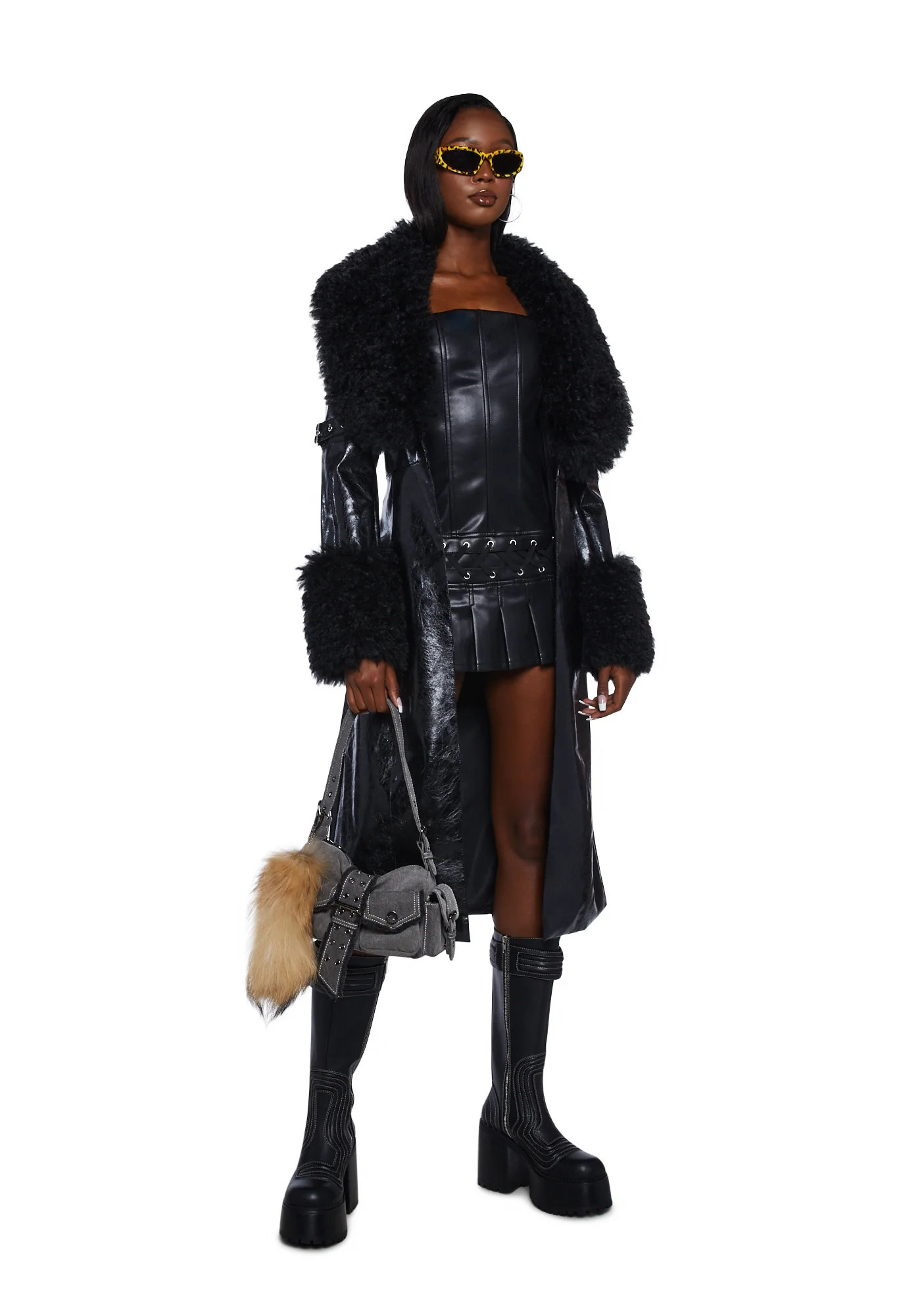 Covet Moto Trench Coat - Image 5