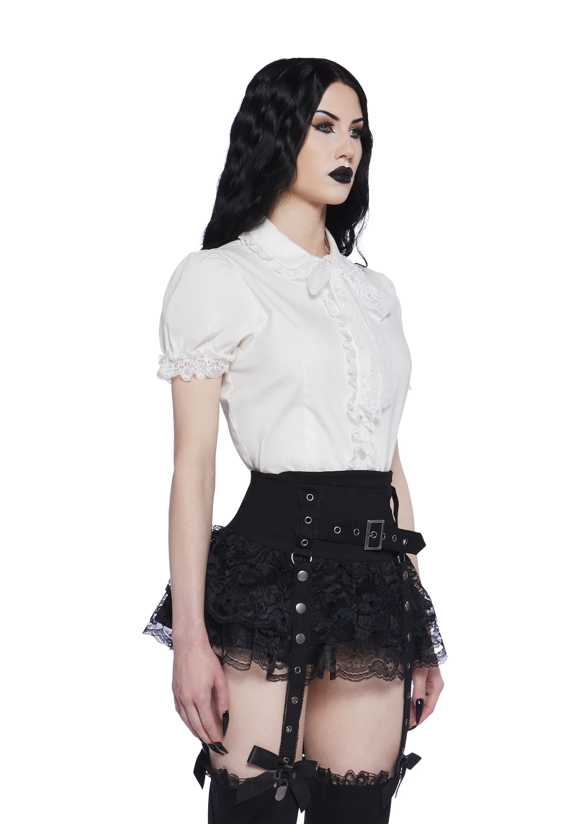 Coveted Darling Poplin Blouse - White - Image 3