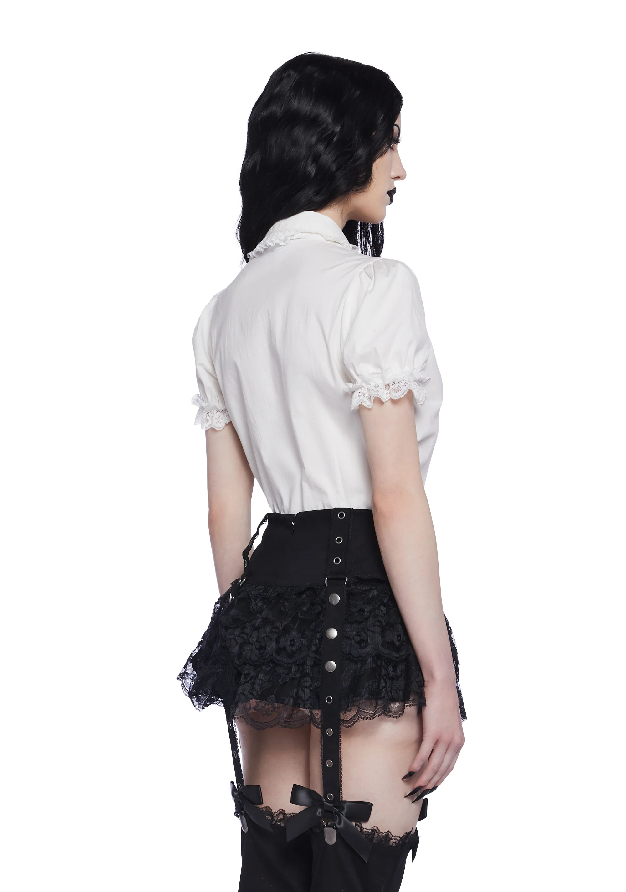 Coveted Darling Poplin Blouse - White - Image 4