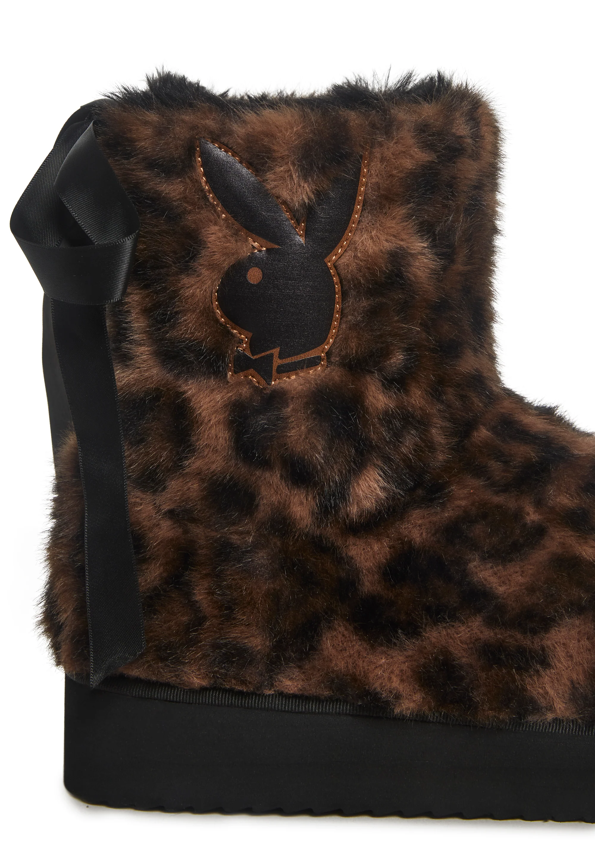 Leopard Faux Fur Booties - Image 2