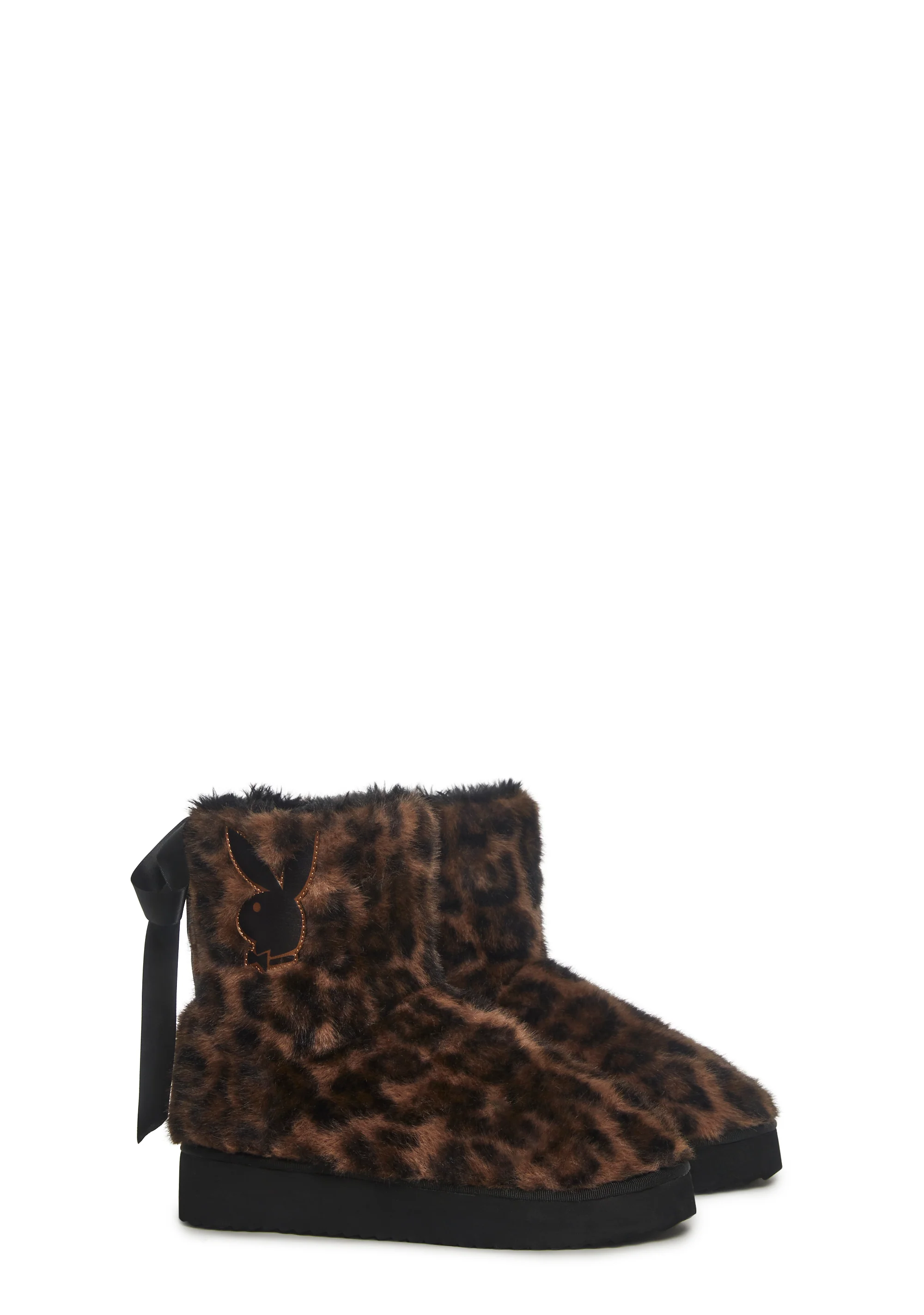 Leopard Faux Fur Booties - Image 3