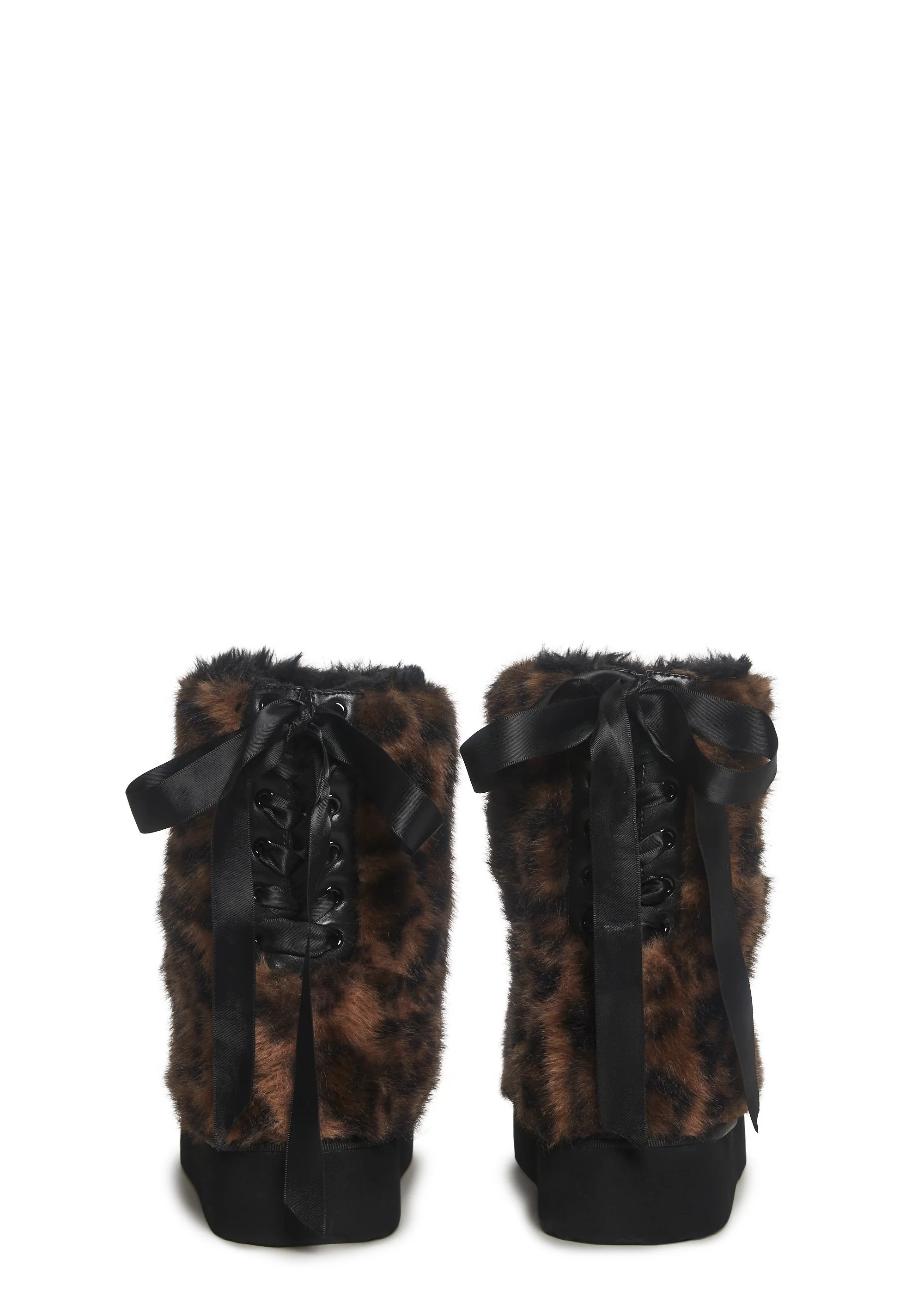 Leopard Faux Fur Booties - Image 4