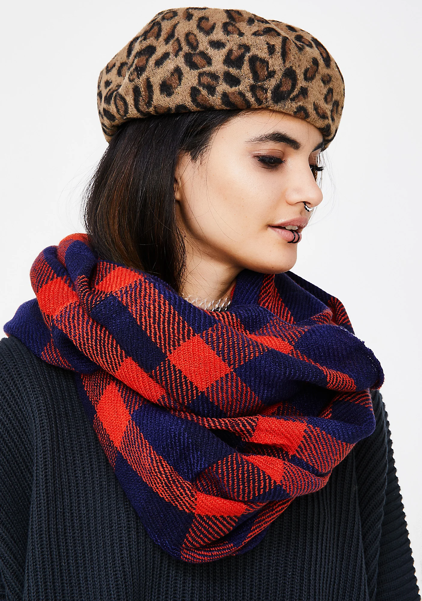 Cozy Corner Plaid Scarf - Image 2