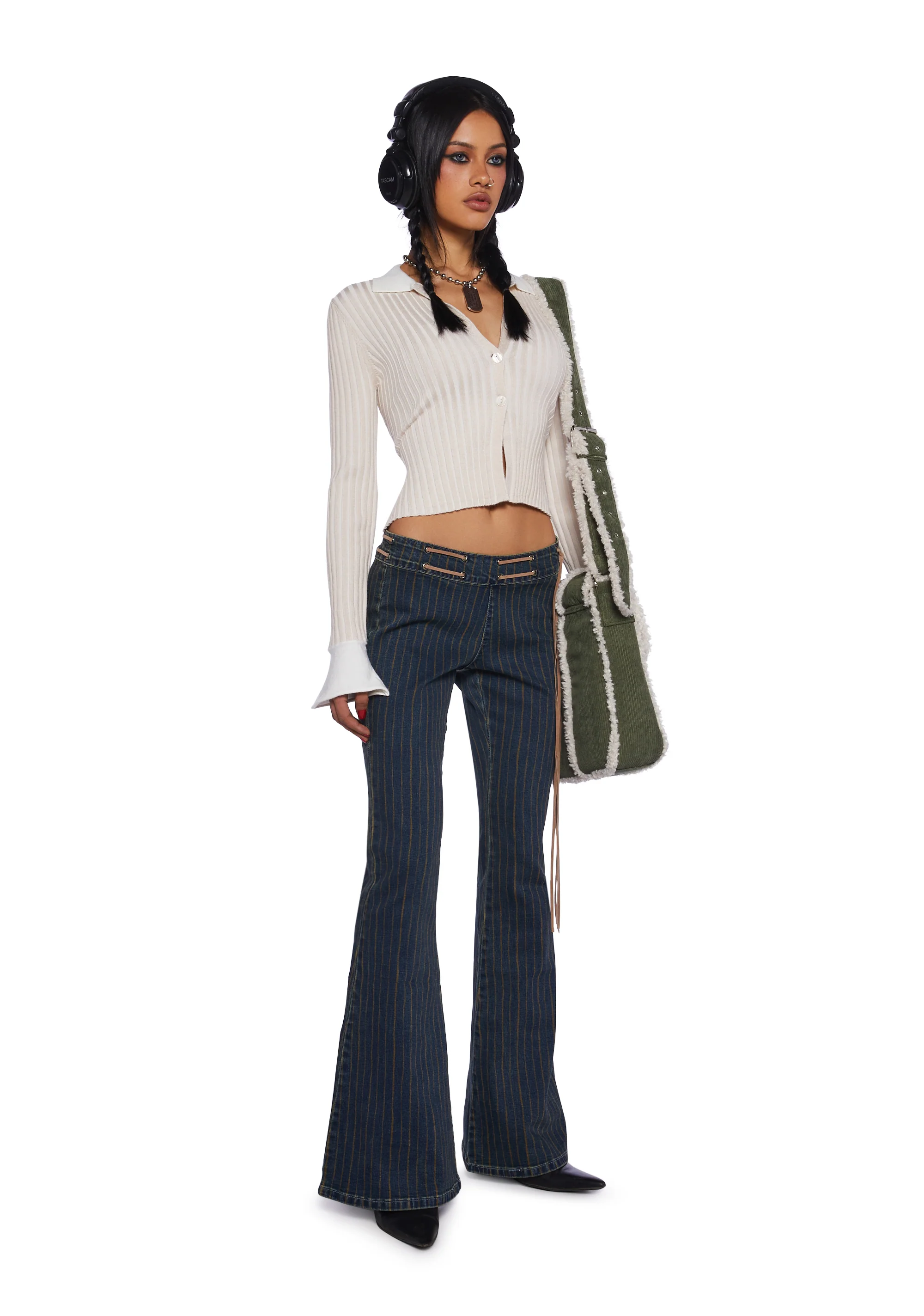 Cozy Folklore Sweater Top - Image 2