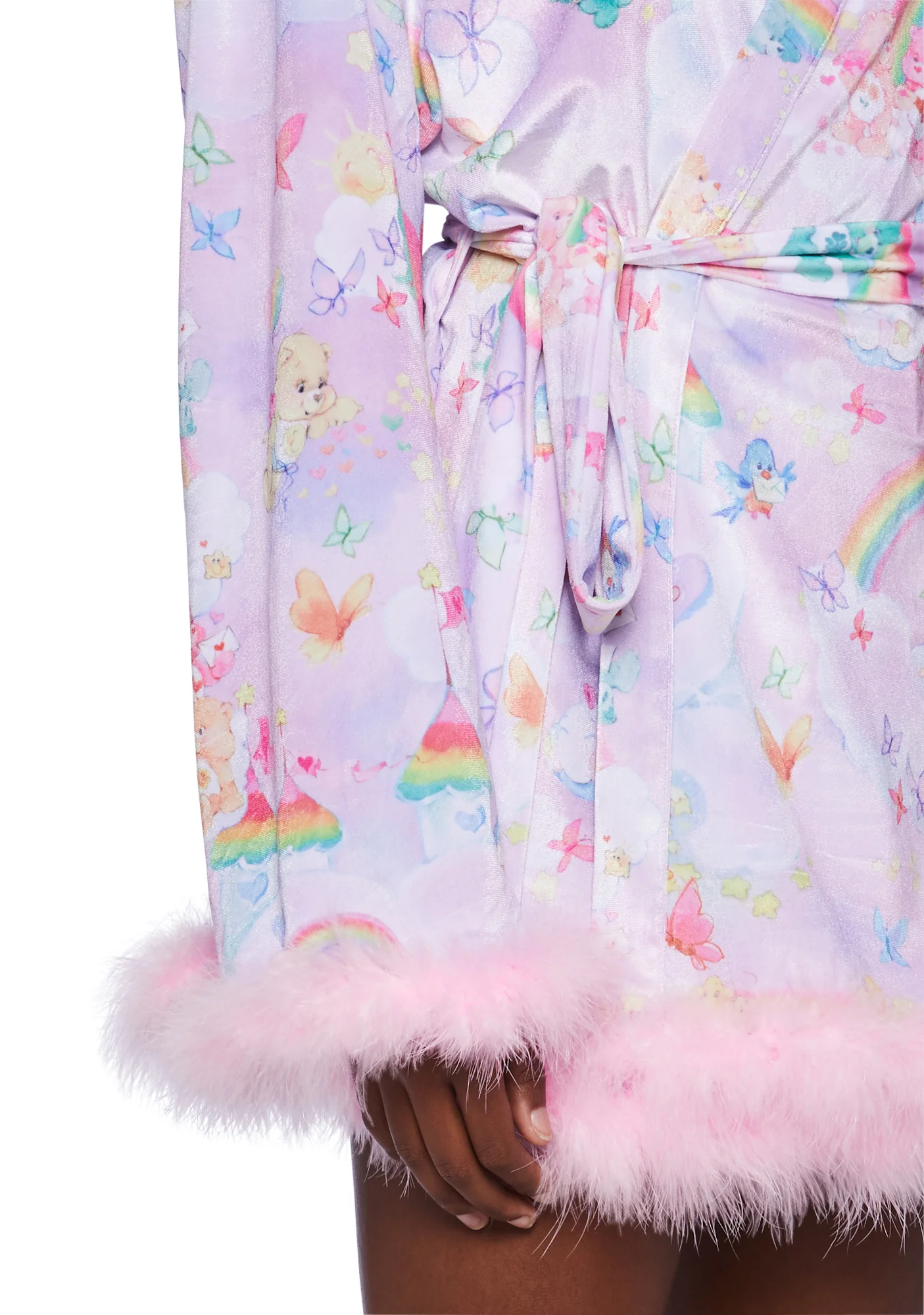 Cozy Heart Velour Robe - Image 5