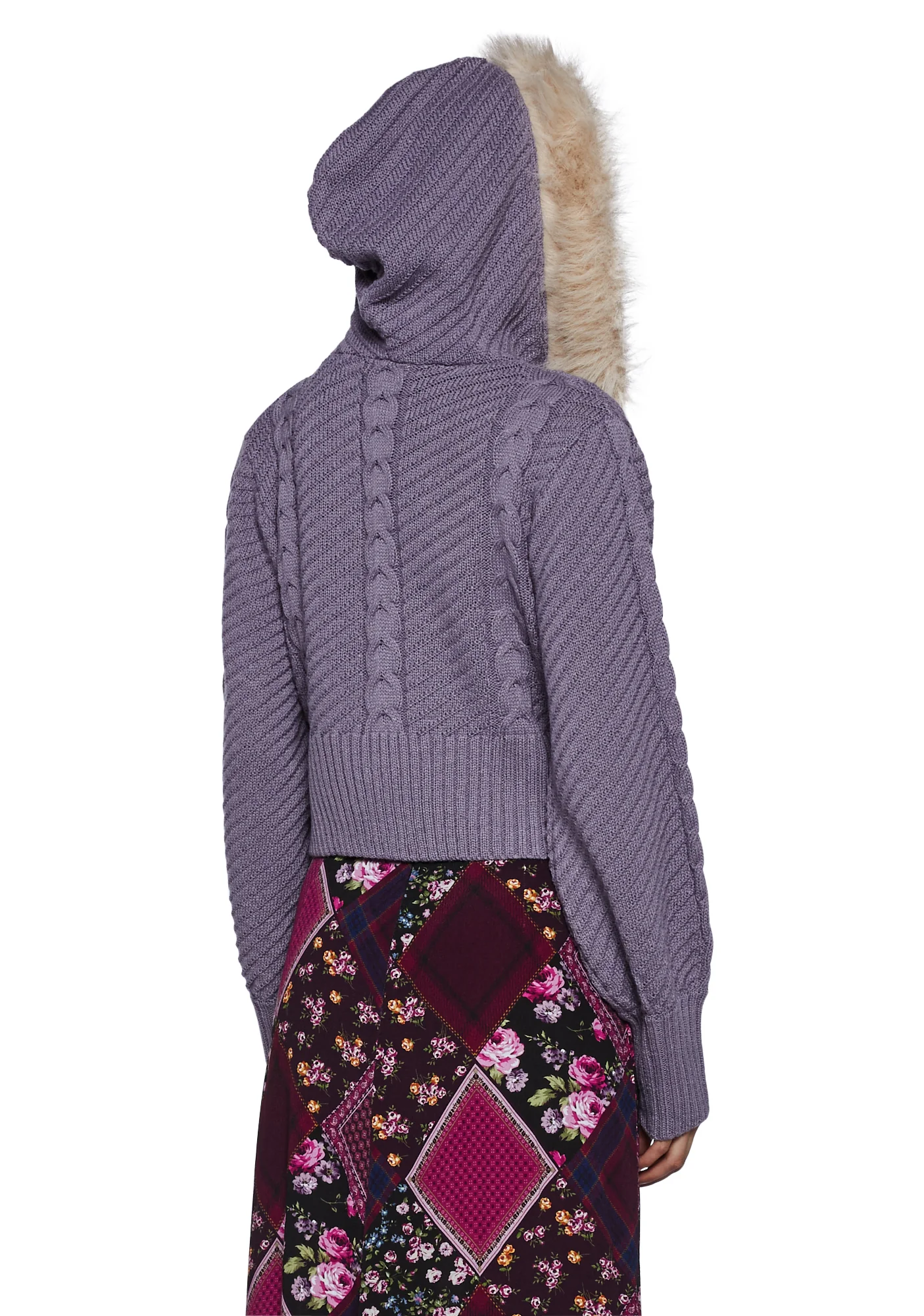 Cozy Retreat Cable Knit Hoodie - Image 4