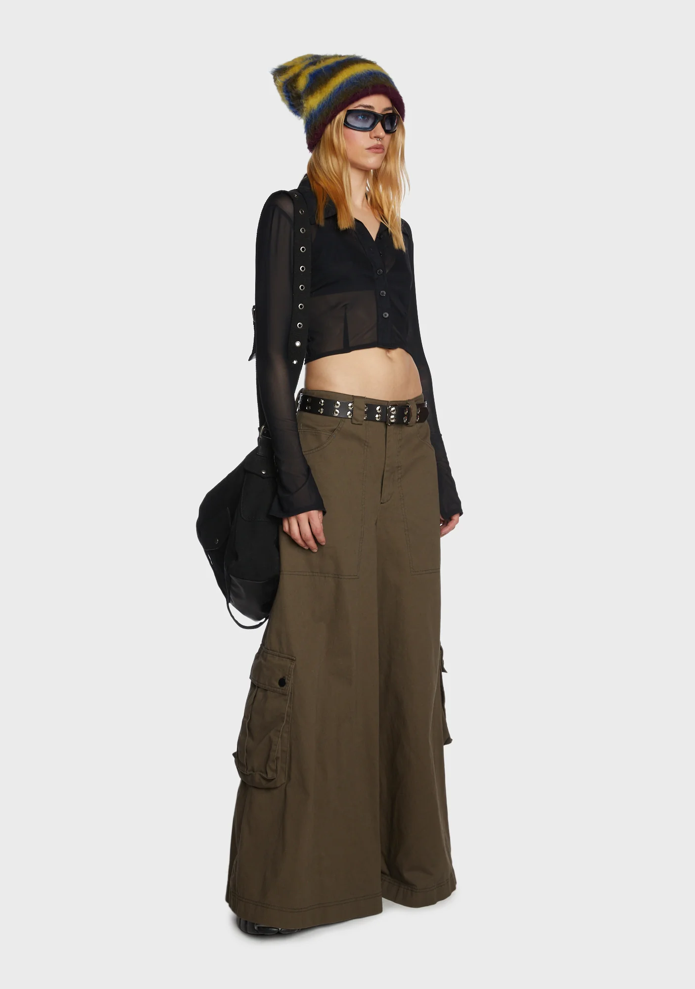 Cozy Secrets Crop Top - Black - Image 3
