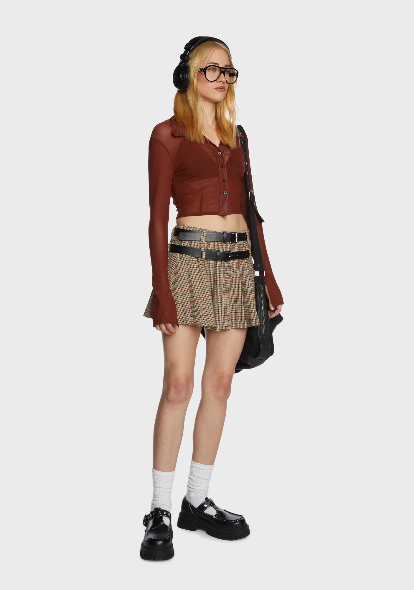 Cozy Secrets Crop Top - Red - Image 3
