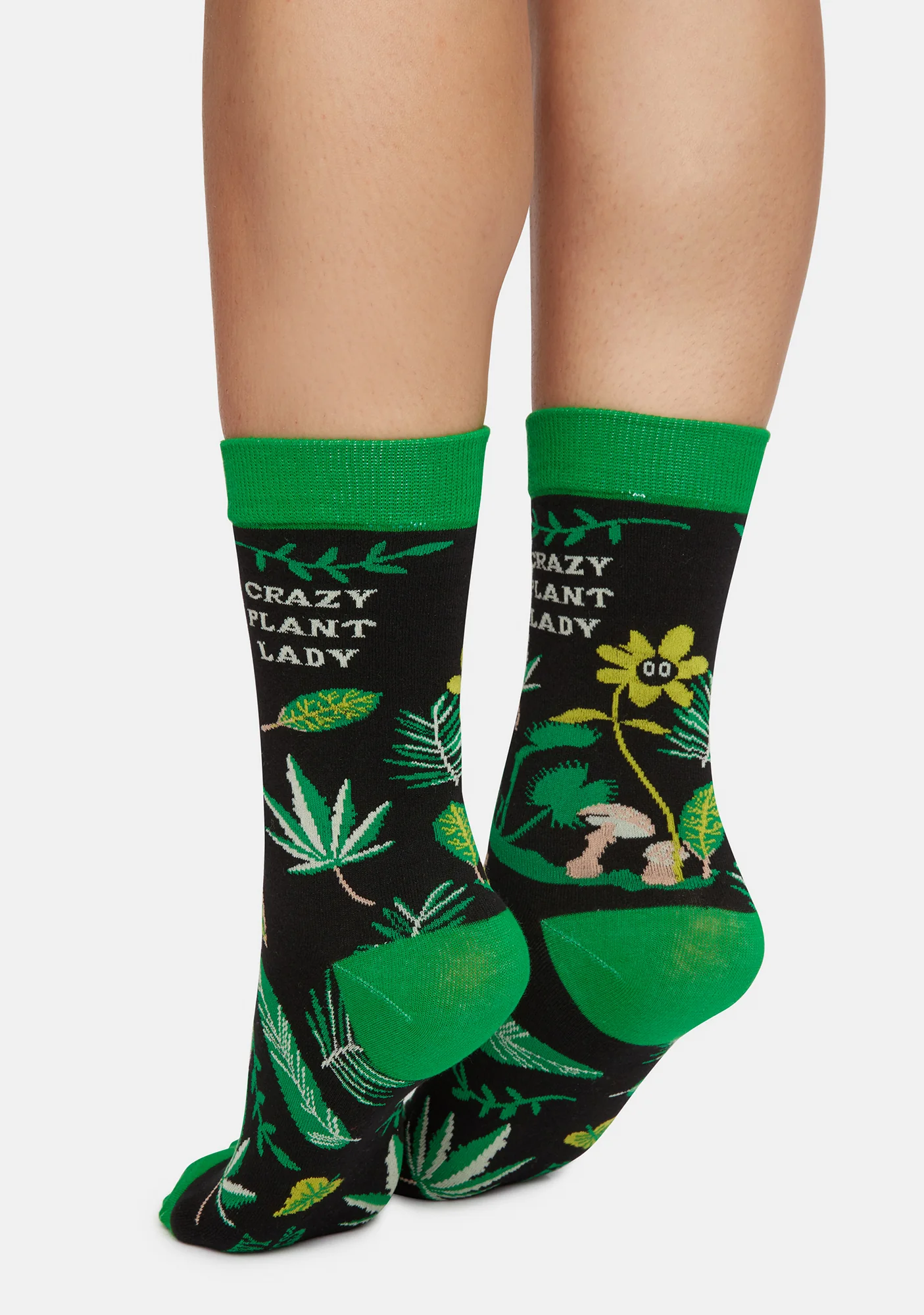 Crazy Plant Lady Crew Socks - Image 3