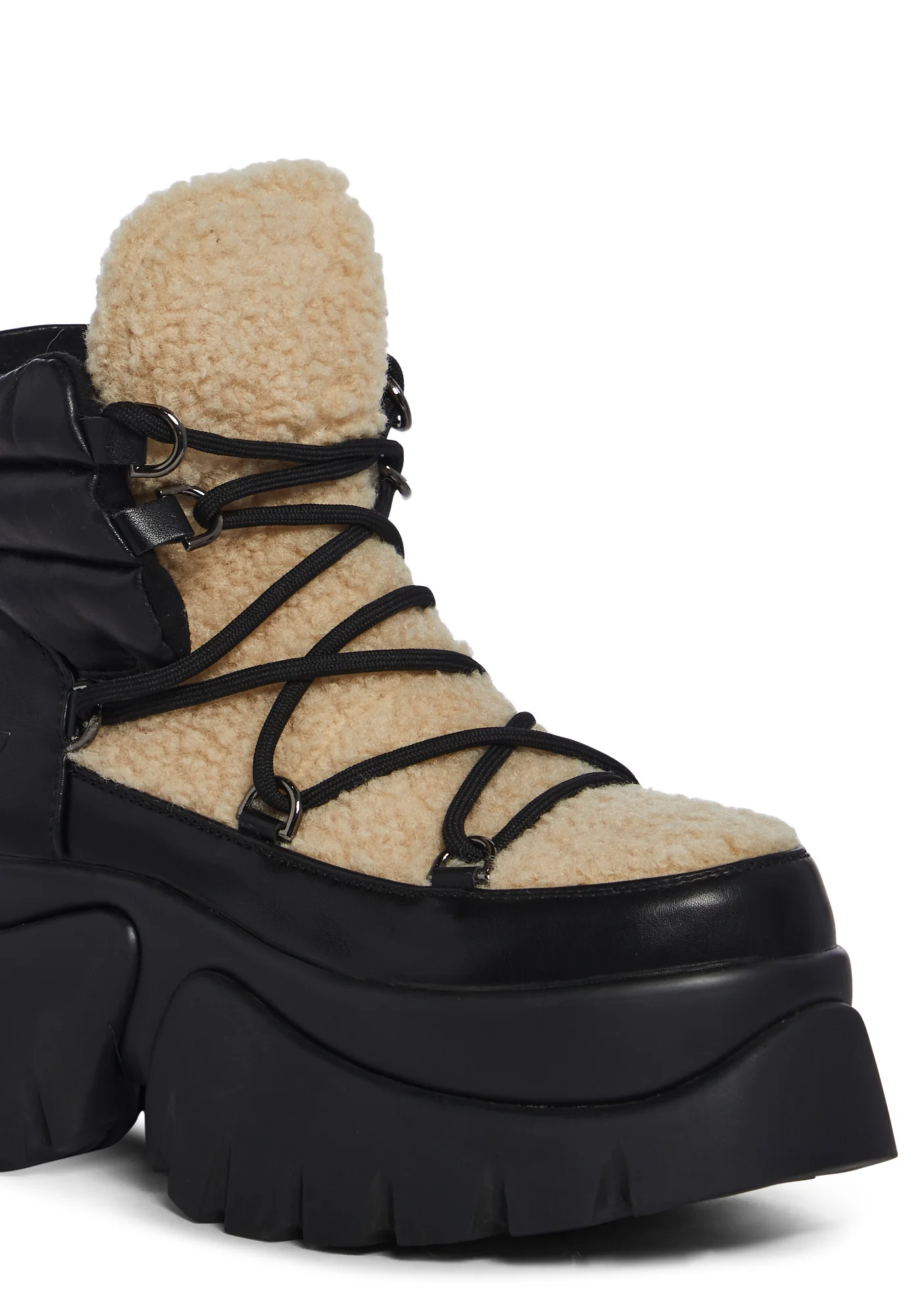 Cream Fluffy Vilun Winter Boots - Image 2