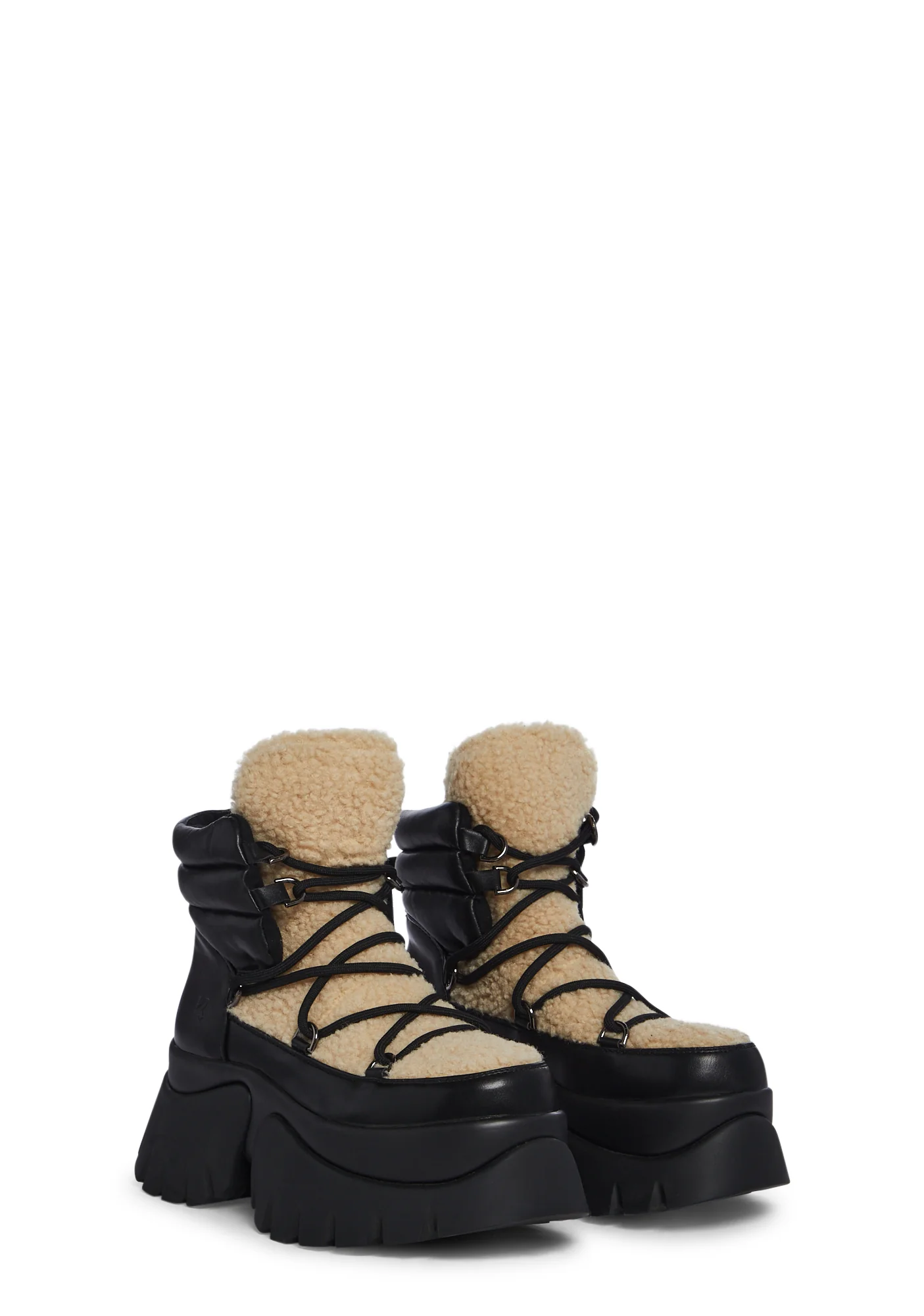 Cream Fluffy Vilun Winter Boots - Image 3