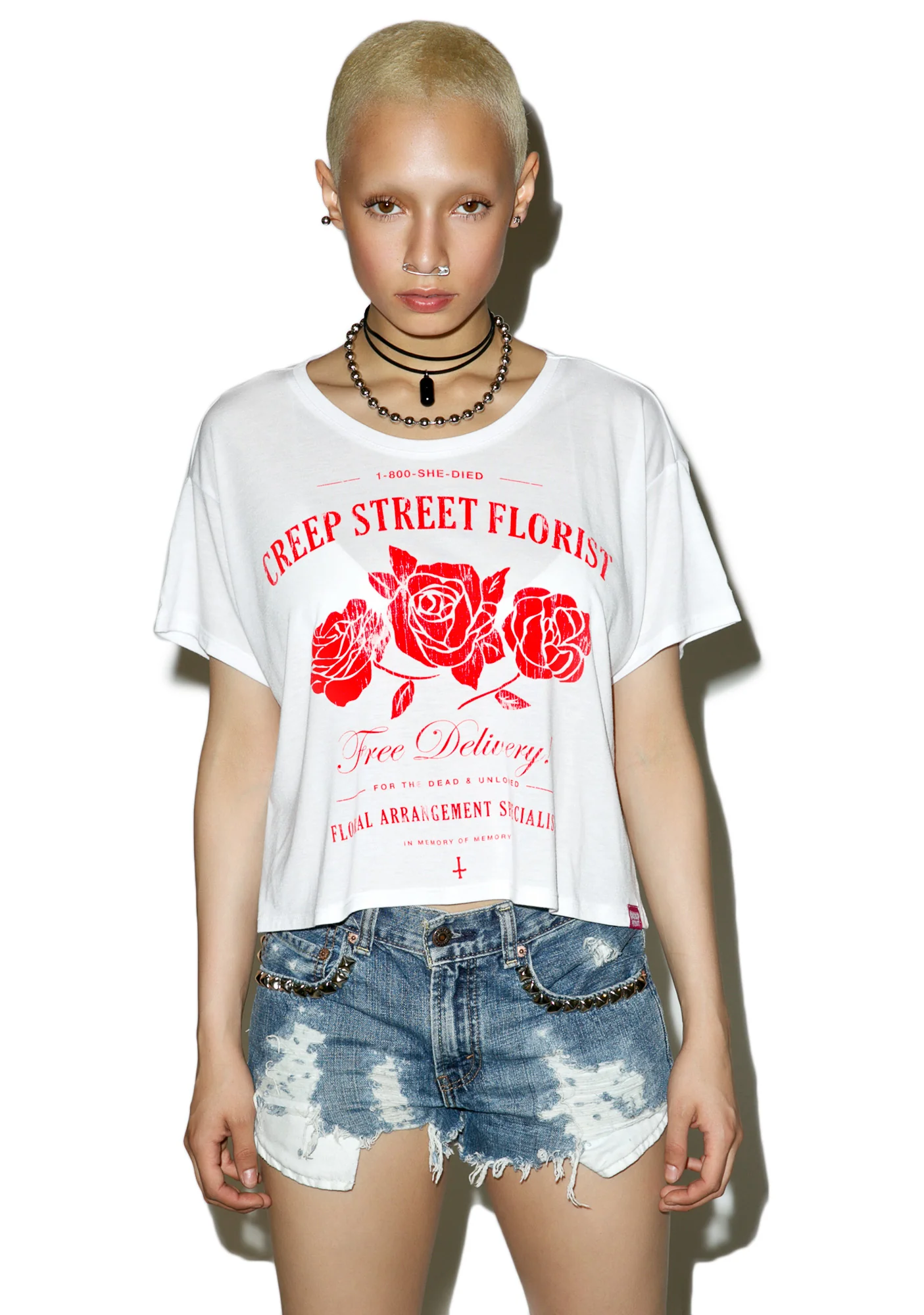 Creepy Florist Boxy Tee - Image 5