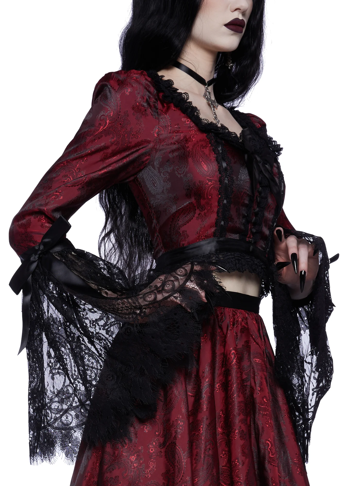Crimson Legacy Brocade Set - Image 2